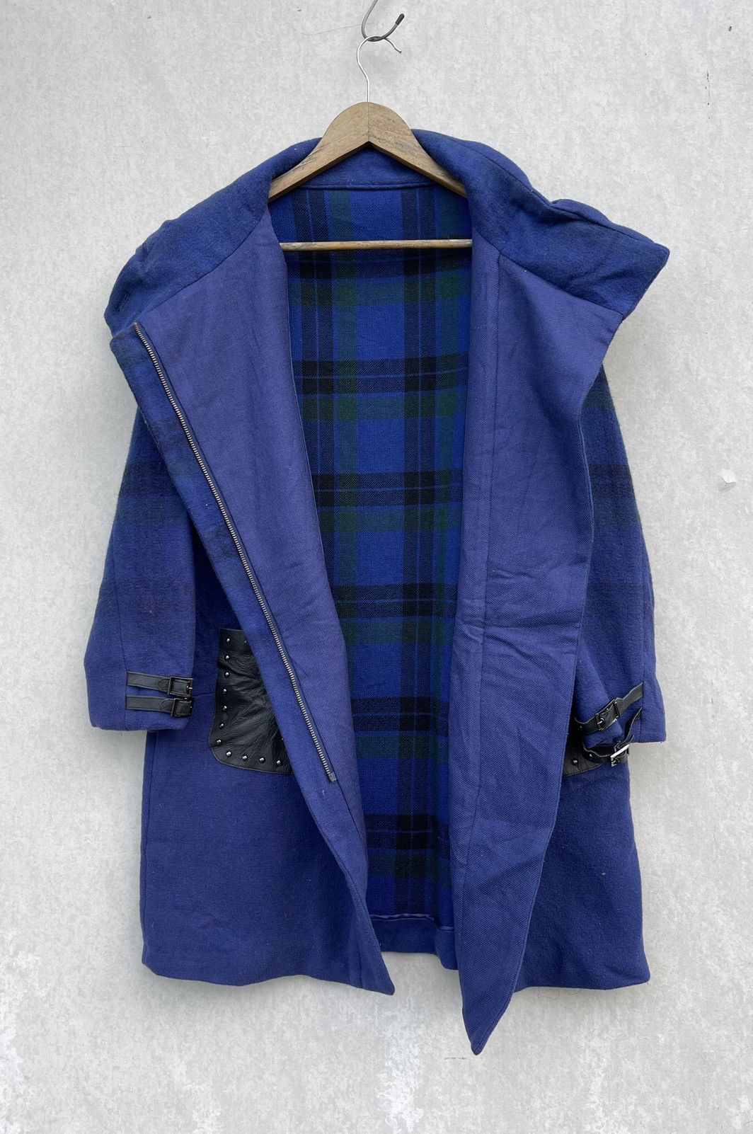 Japanese Brand × Junya Watanabe 🔥RARE🔥 Gabardine K.T Studed Leather Pocket Coat/Jacket Size US M / EU 48-50 / 2 - 4 Thumbnail