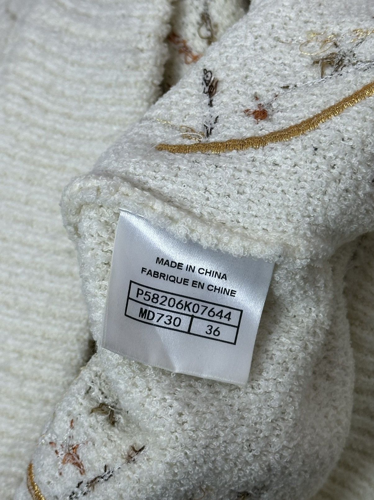 Other Vintage Chanel Viscose Decorated Leaves Long Sleeve Sweater Size L / US 10 / IT 46 - 19 Thumbnail