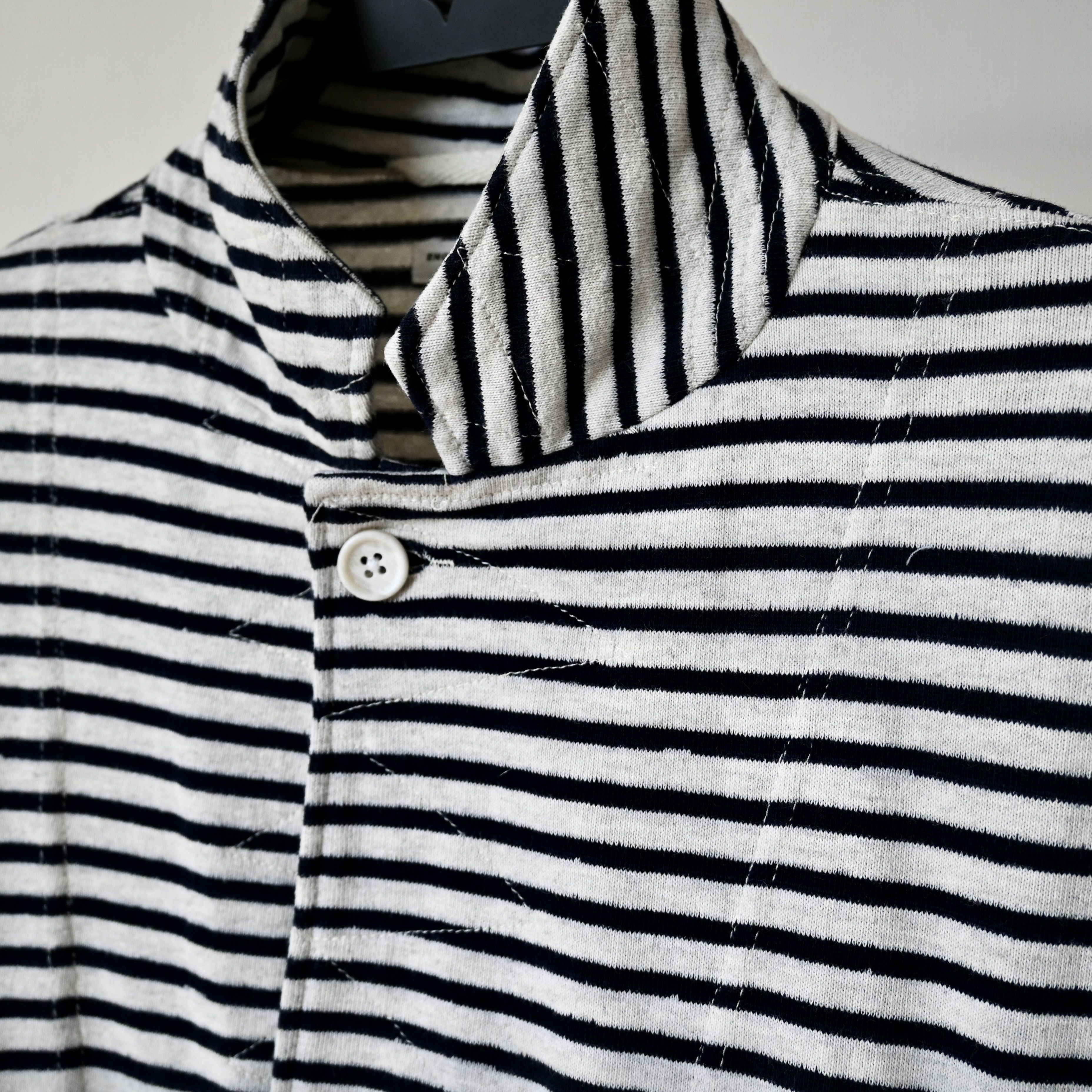 Engineered Garments Engineered Garments "Knit Jacket" striped jersey blazer, XL Size US XL / EU 56 / 4 - 13 Thumbnail