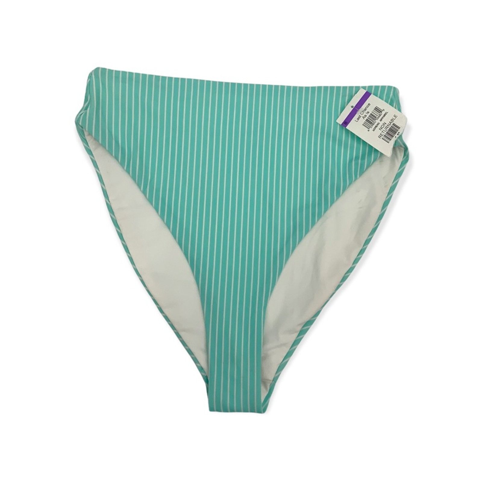 Other Chelsea28 High Rise High Cut Bikini Bottom Stripe Medium NWT Size ONE SIZE - 1 Thumbnail