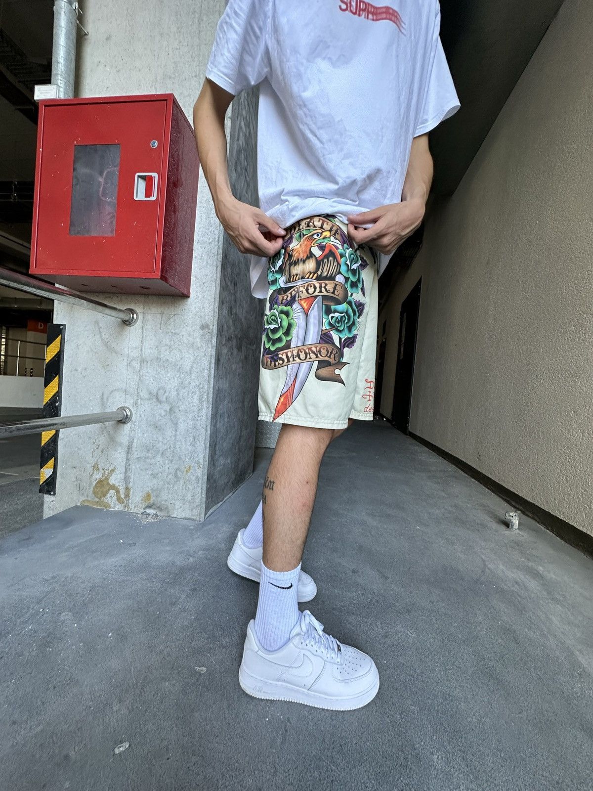 Ed Hardy × Vintage Vintage Ed Hardy swimming shorts trunks Size US 32 / EU 48 - 2 Thumbnail