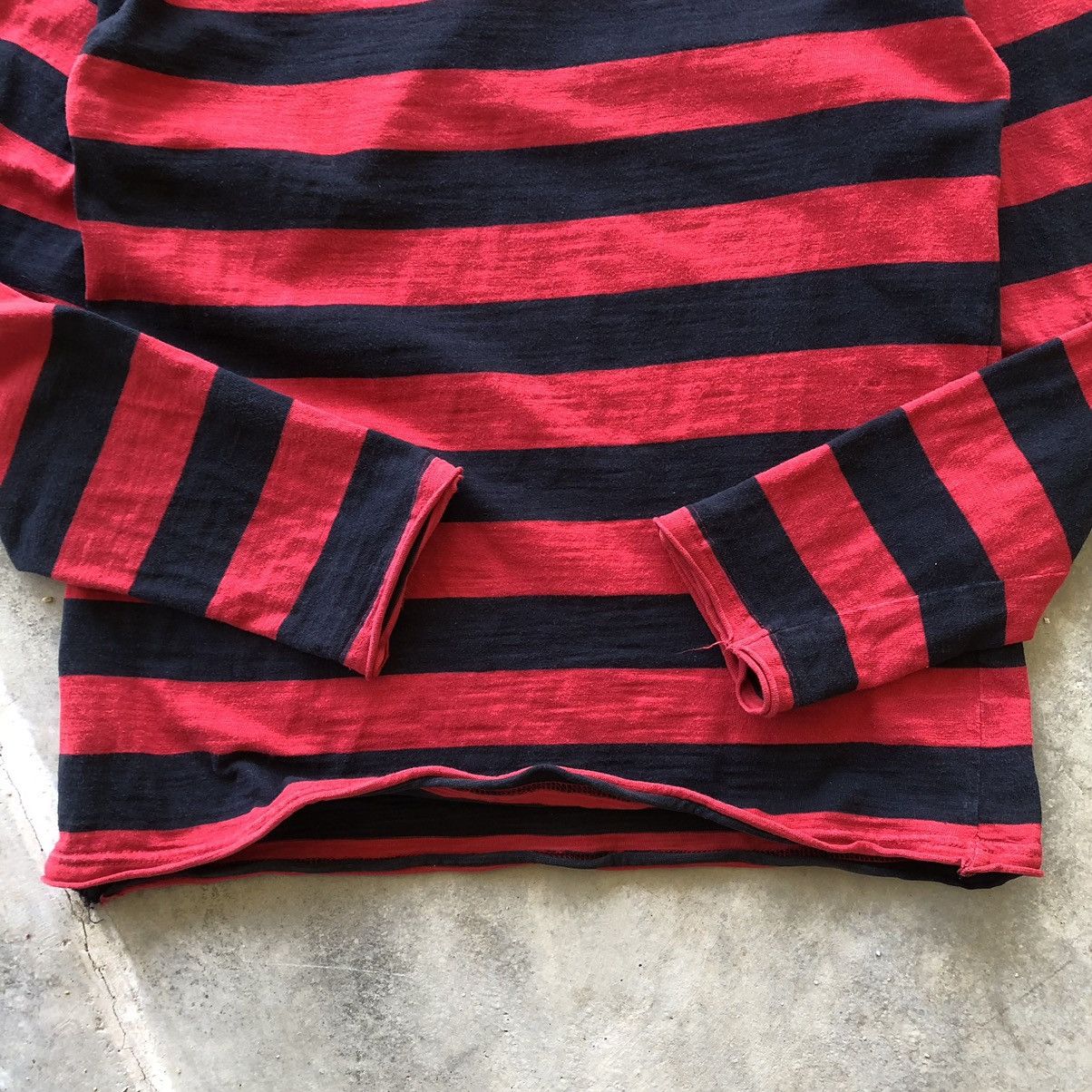 Band Tees × Japanese Brand M2SQUARED Tribute Kurt Cobain Colorway Stripe Longsleeve Size US M / EU 48-50 / 2 - 3 Thumbnail