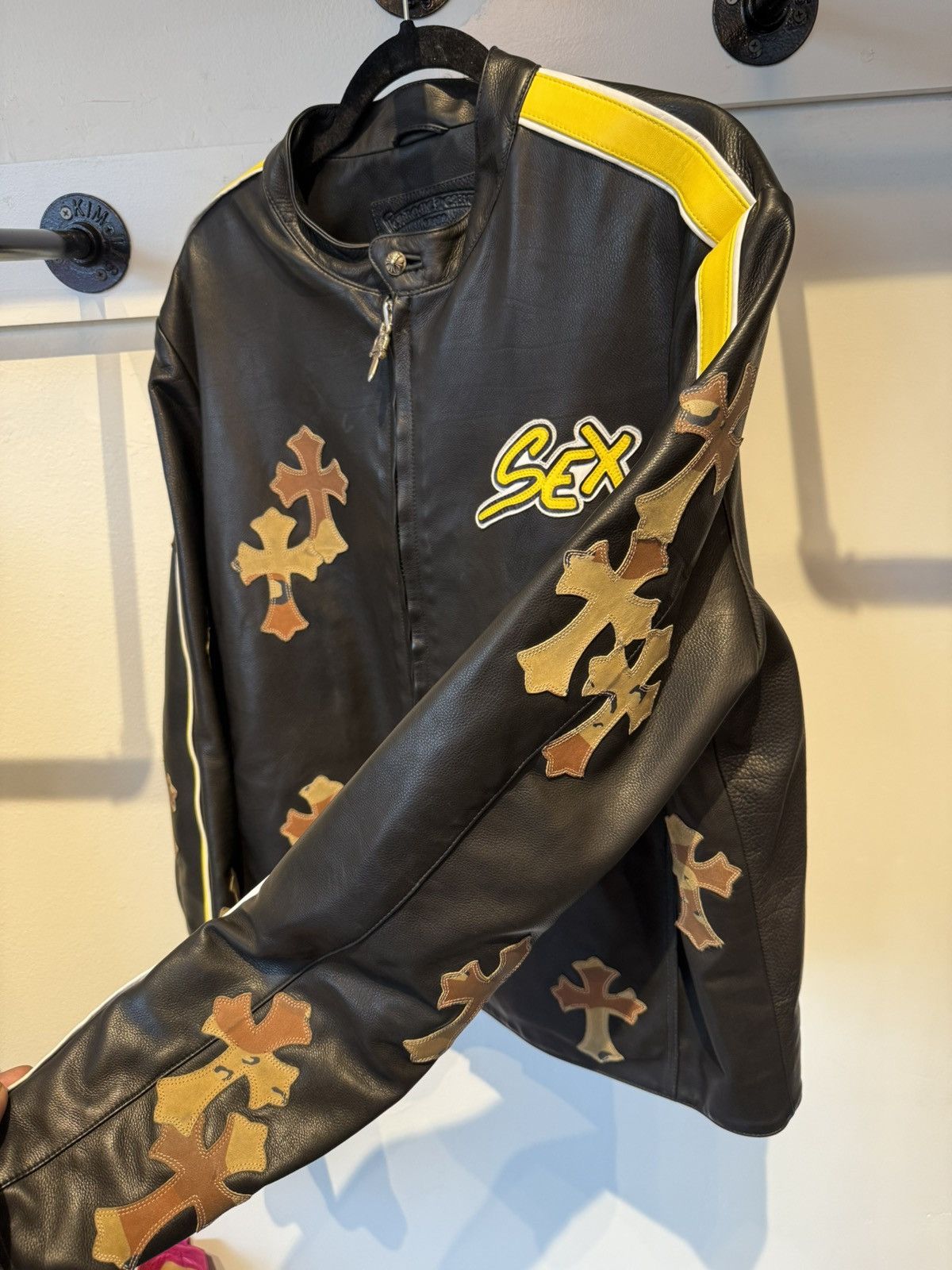 Chrome Hearts Chrome Hearts Sex Records Leather Racing Jacket Size US XL / EU 56 / 4 - 2 Thumbnail
