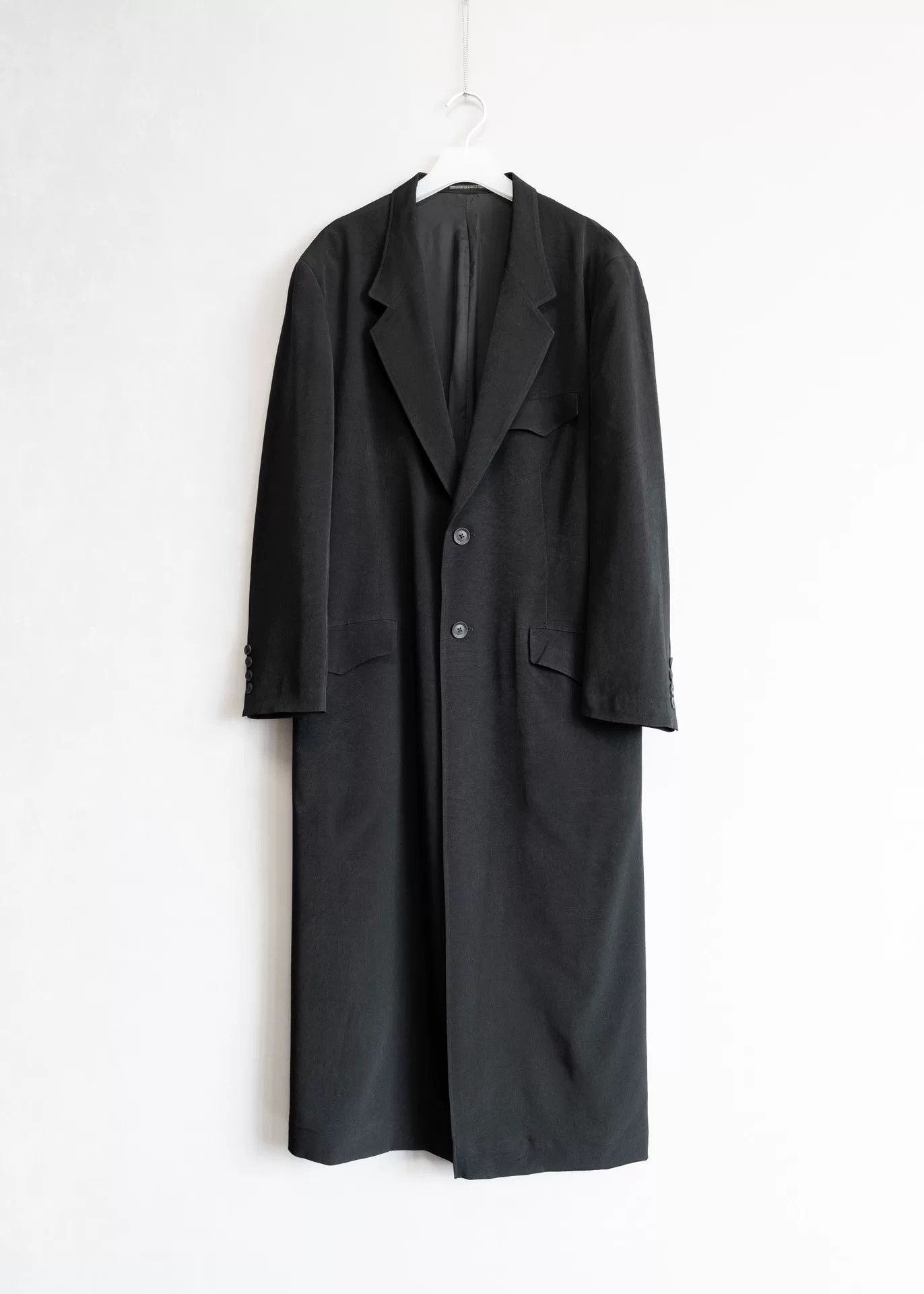 Yohji Yamamoto elegant black tailcoat with pleated design Size M / US 6-8 / IT 42-44 - 1 Thumbnail