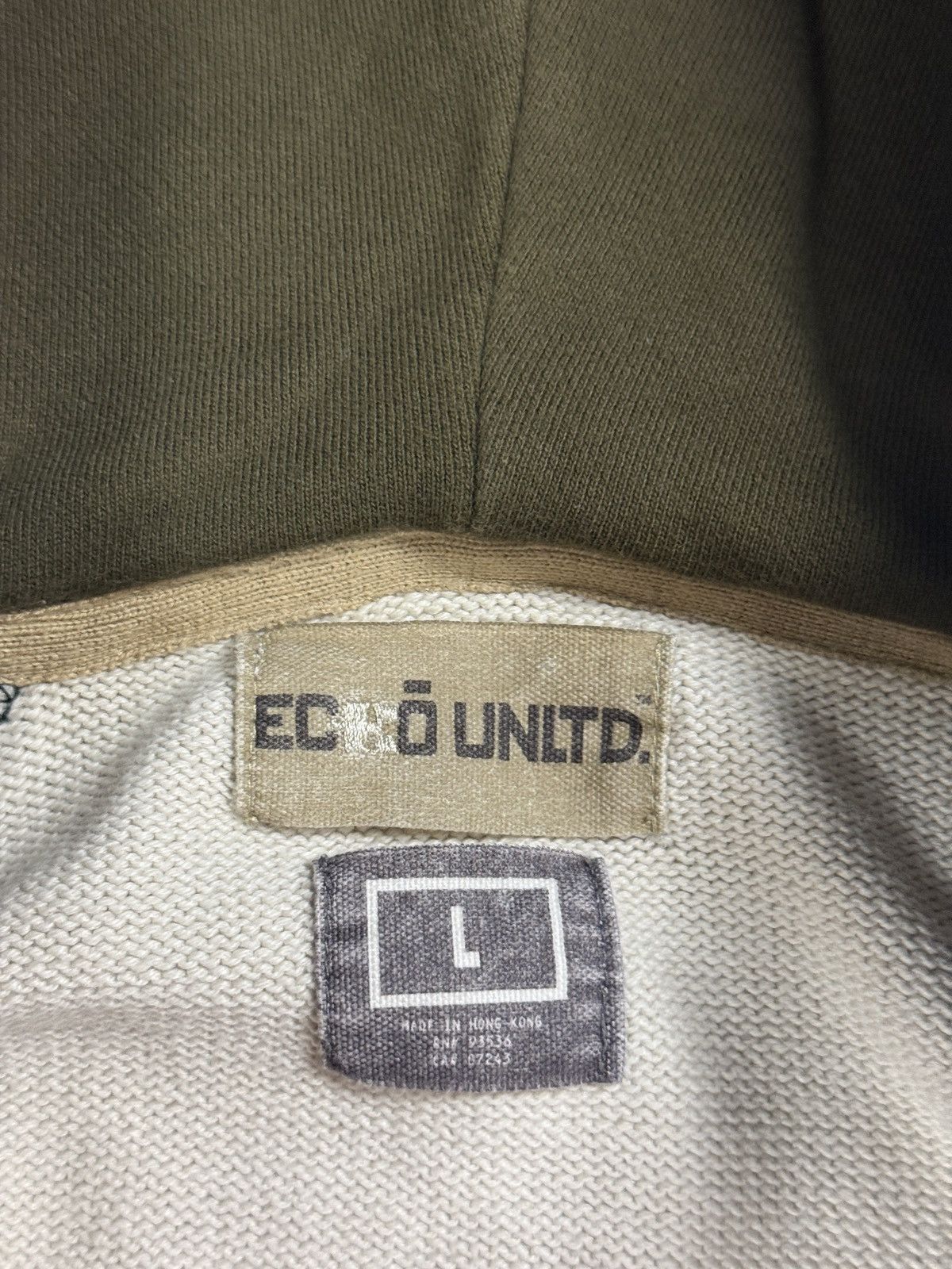 Ecko Unltd. Ecko Unltd vintage zip hooded sweater beige brown big logo Size US L / EU 52-54 / 3 - 7 Thumbnail
