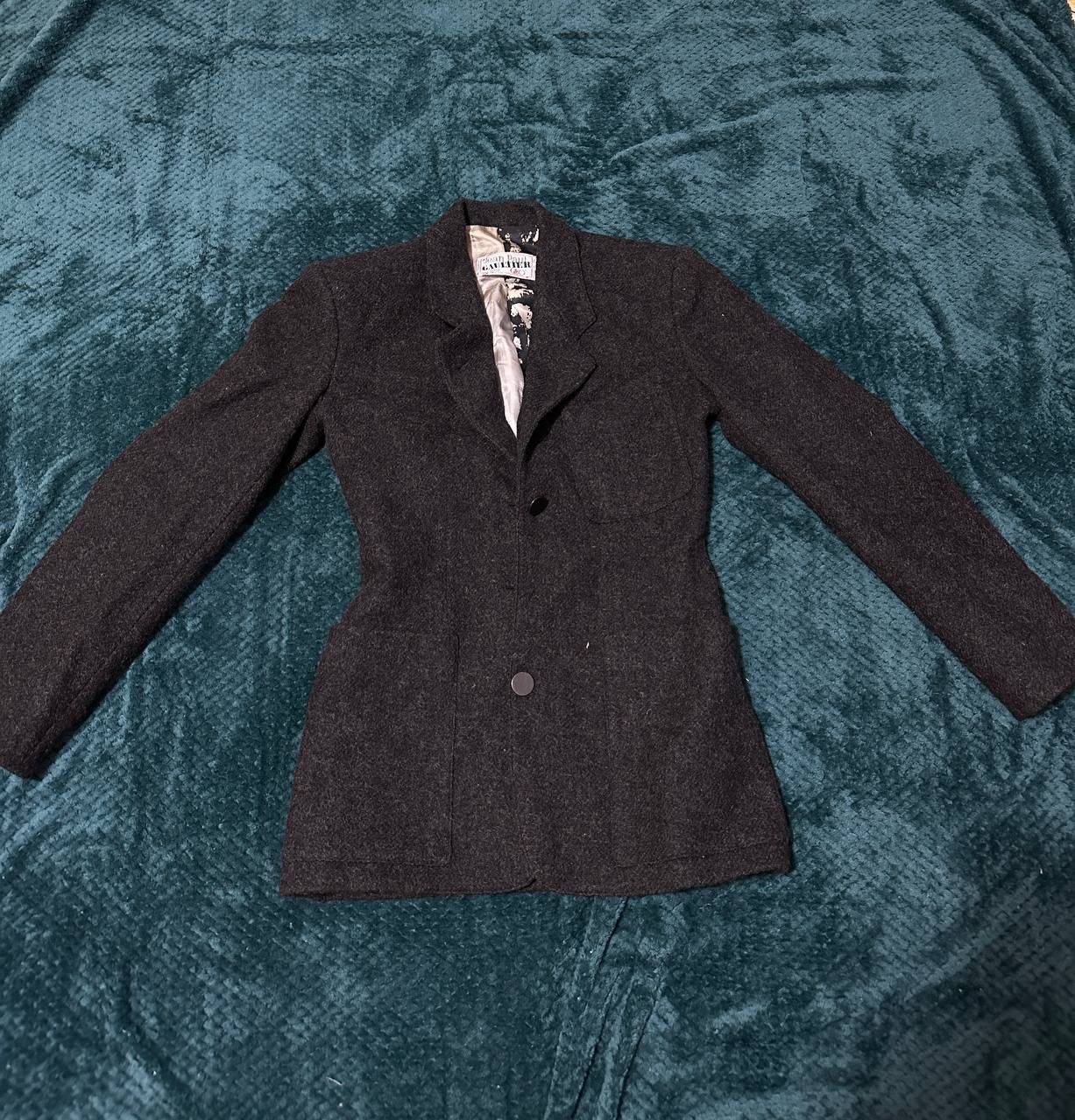 image of Jean Paul Gaultier Blazer Pour Gibo Cashmere in Black, Women's (Size Small)