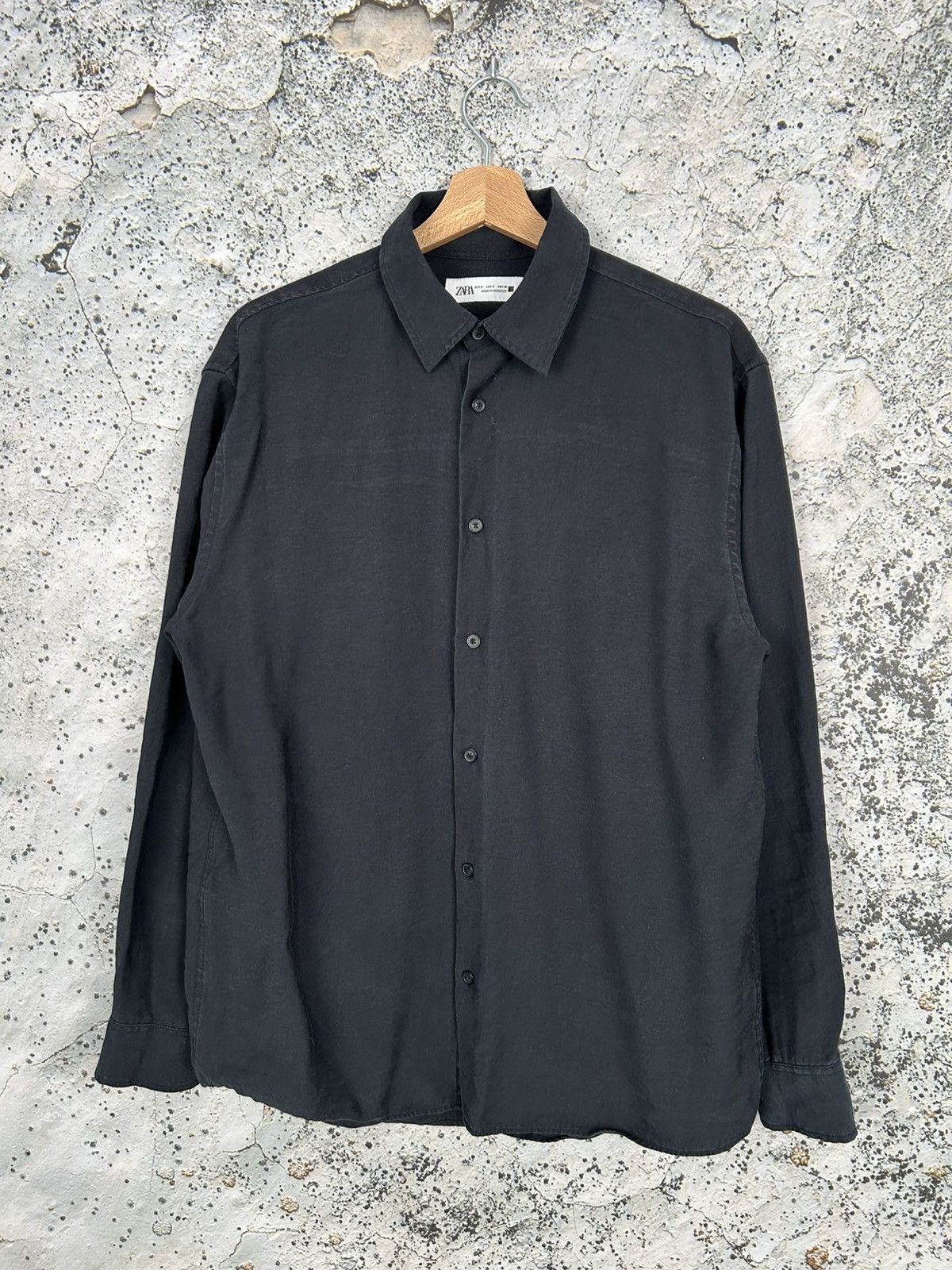 Zara Zara Modal Avant Garde Black Shirt Streetwear Basic Elegant Size US S / EU 44-46 / 1 - 1 Thumbnail