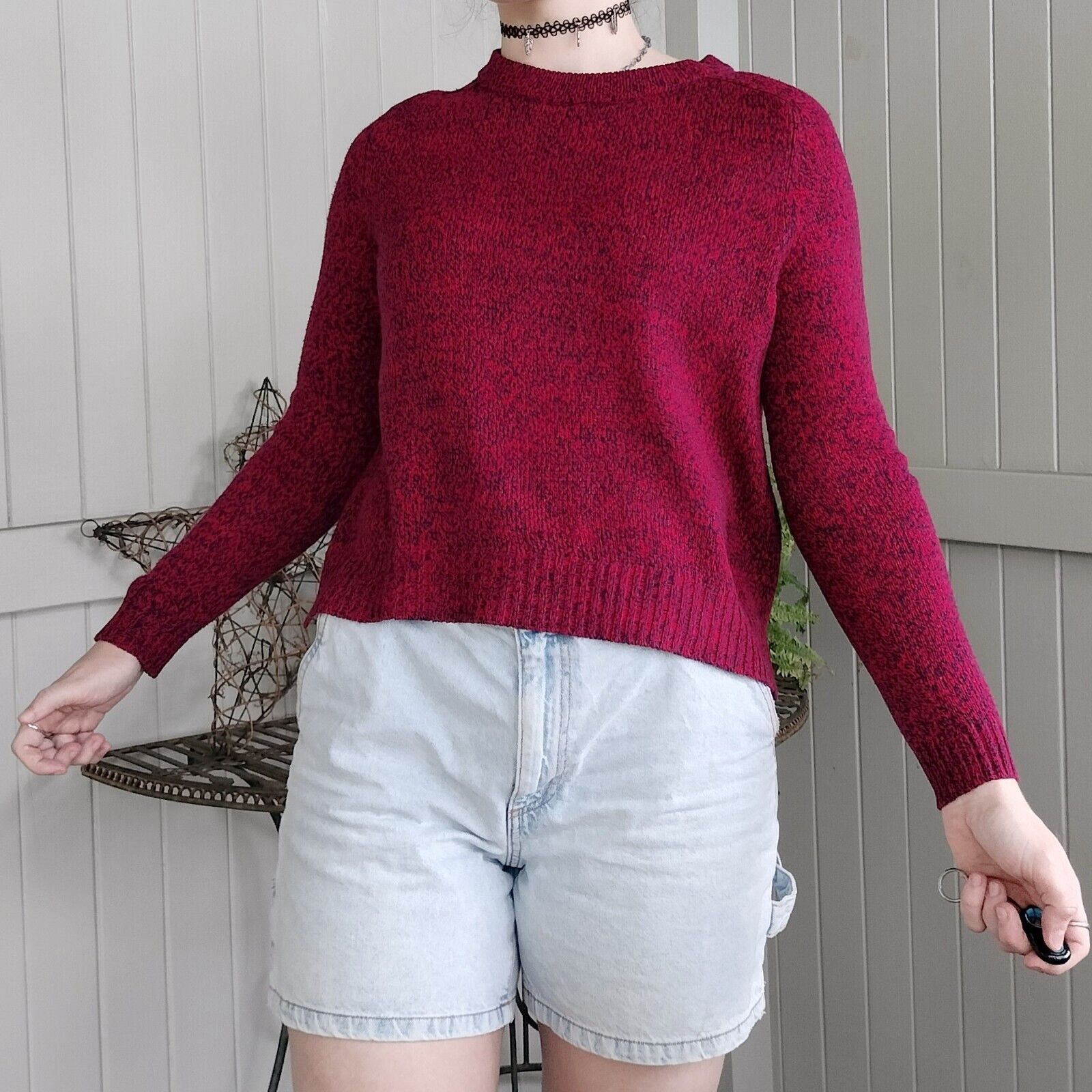 H&M H&M Jumper Sweater Knit Long Sleeve Grunge Comfy Cozy Size ONE SIZE - 4 Thumbnail