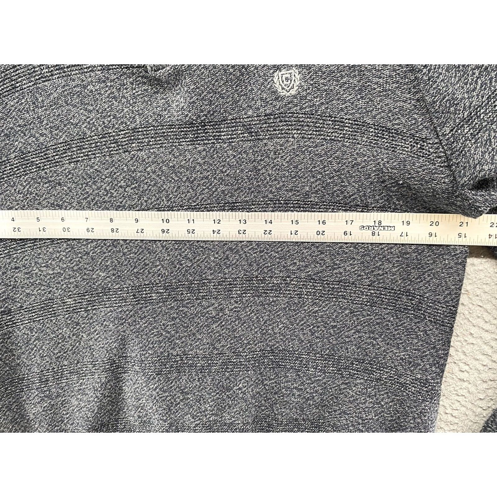 Chaps Chaps Mens Blue Stripe Knit 1/4 Button Cotton Pullover Sweater In Size L Golf Shirt Mens Pullover Knit Pattern Solid 1/4 Zip Fall Winter Size US L / EU 52-54 / 3 - 4 Thumbnail
