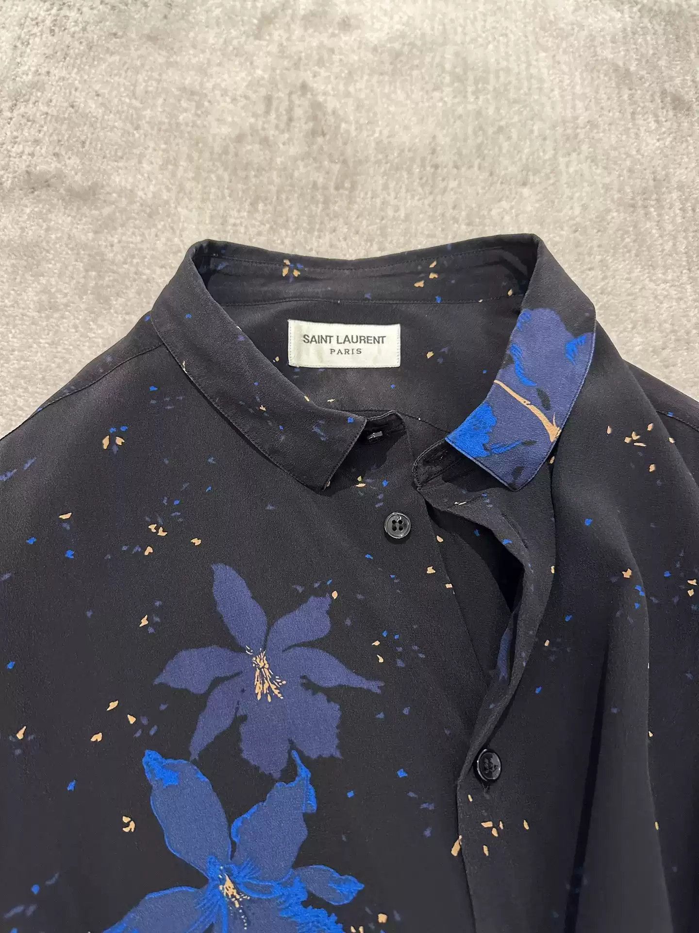 Saint Laurent Paris Saint Laurent YSL SLP SS21 colorful hibiscus silk crepe sho Size US M / EU 48-50 / 2 - 3 Thumbnail