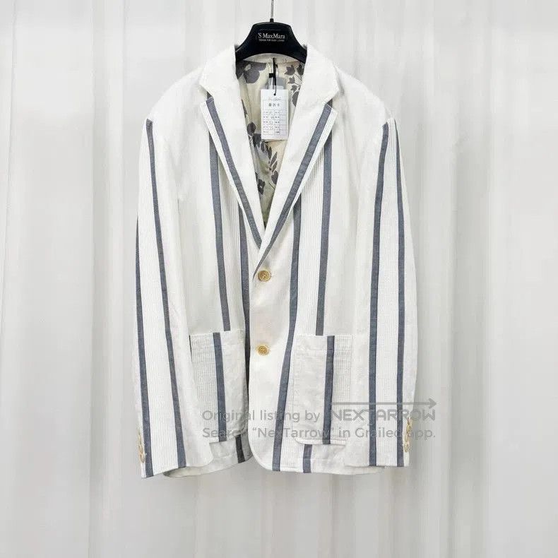 Japanese Brand Kenzo Stripe Floral Blazer Jacket. Size US M / EU 48-50 / 2 - 1 Thumbnail