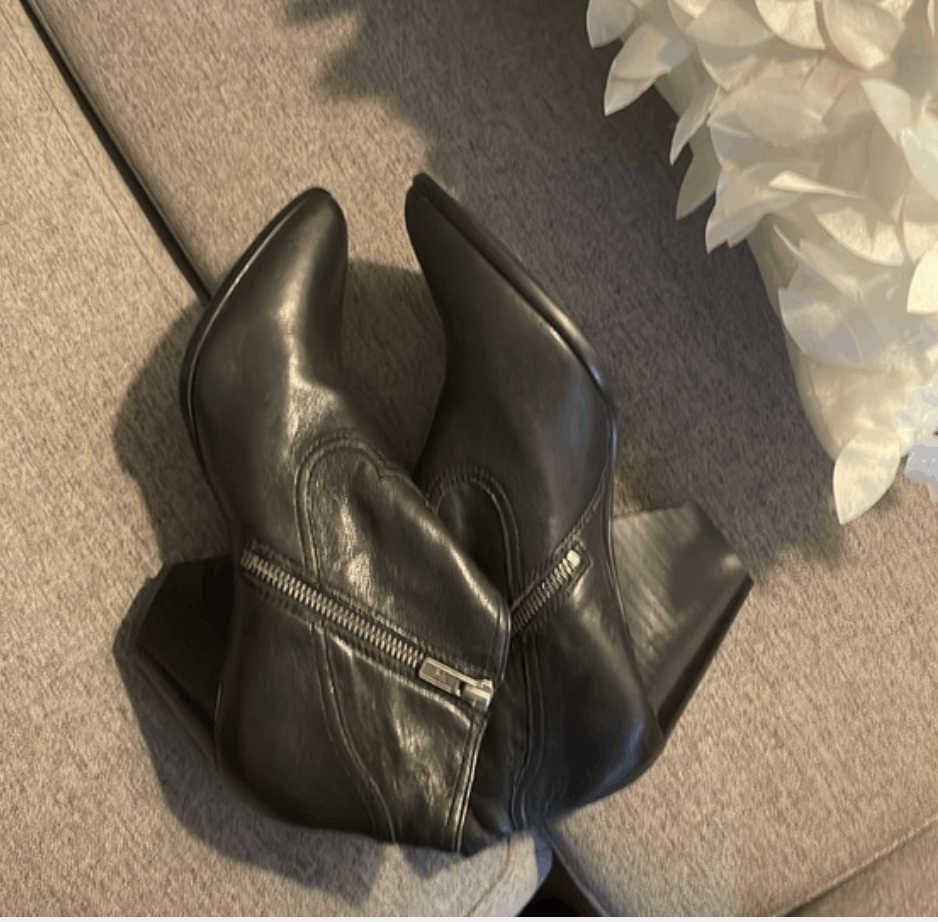 Frye FRYE Jennifer Bootie Leather Pointed Size US 7.5 / IT 37.5 - 3 Thumbnail