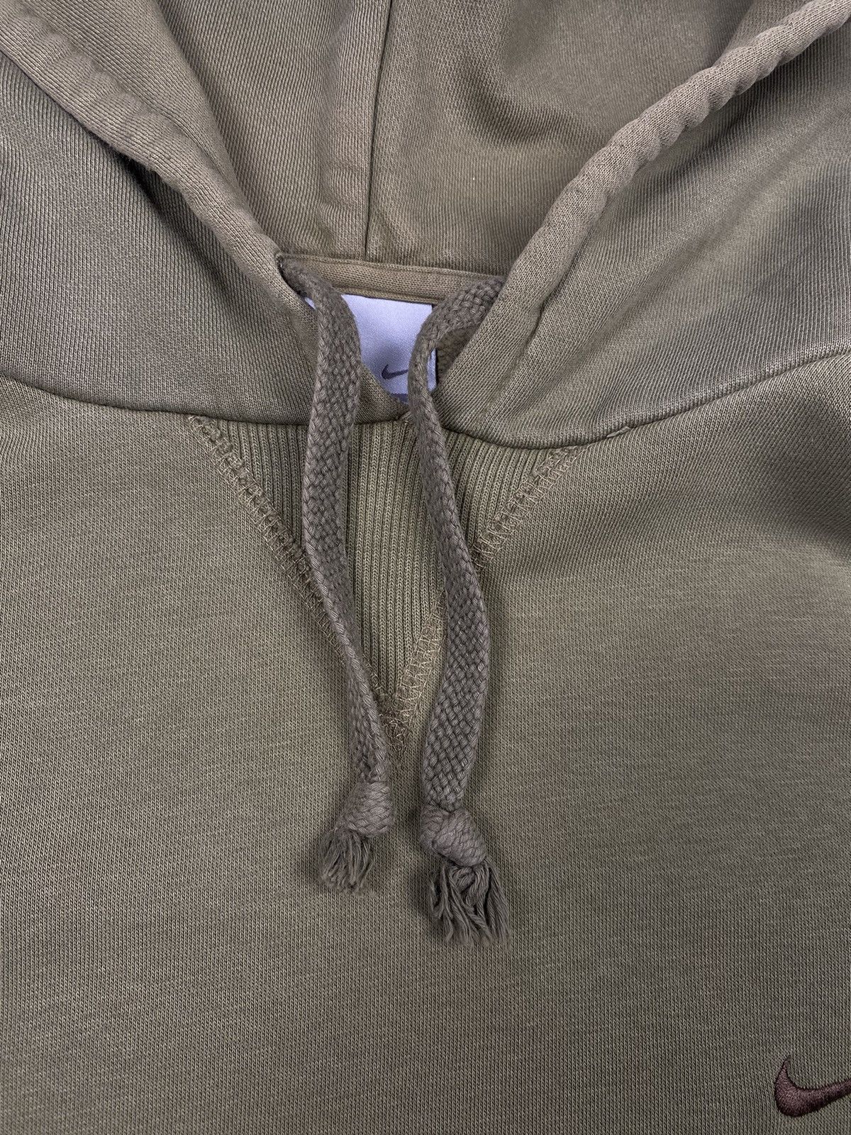 Nike Vintage 00s Nike Swoosh Hoodie y2k drill Size US M / EU 48-50 / 2 - 11 Thumbnail