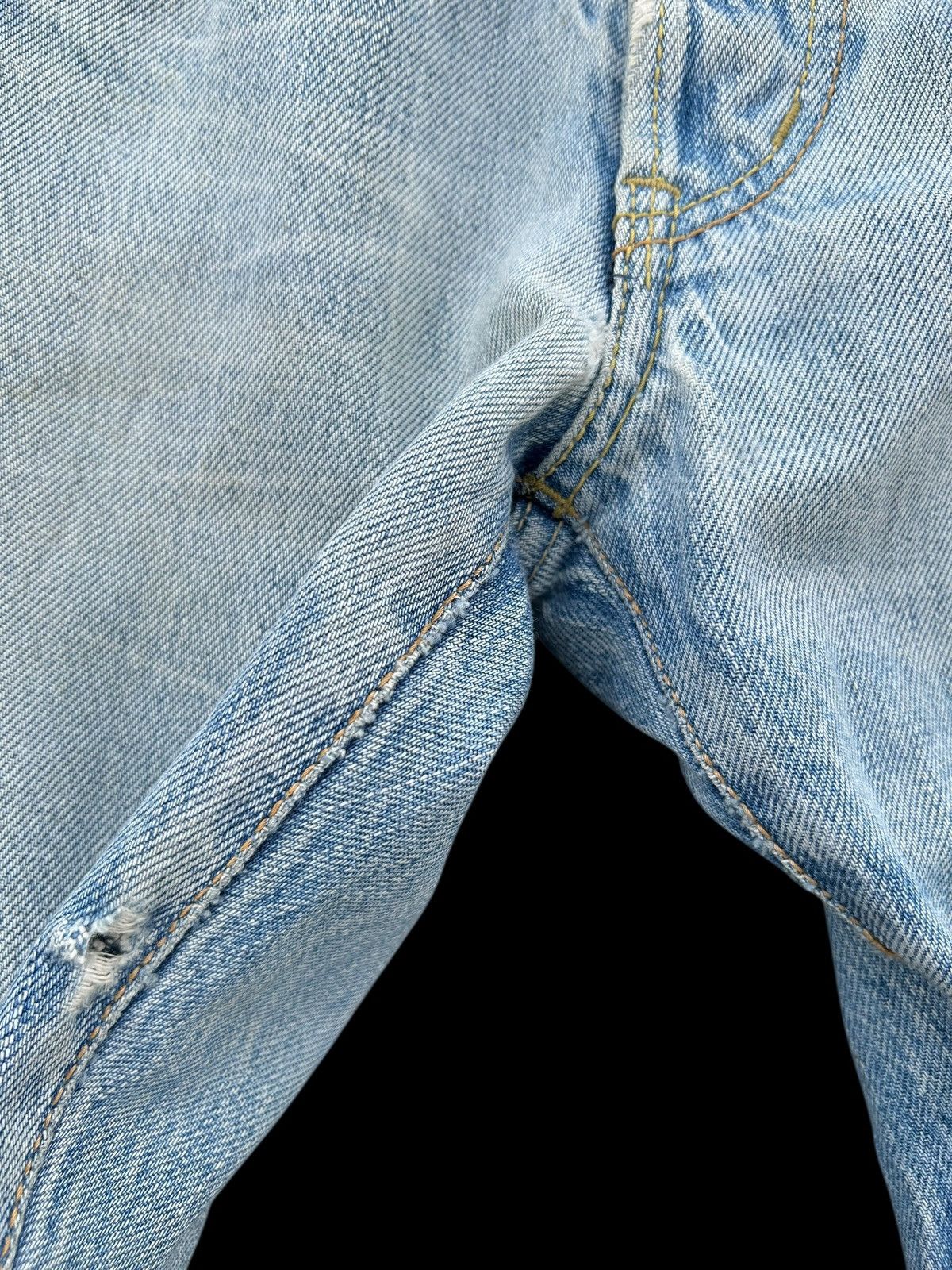 Hysteric Glamour Thrashed Vintage Hysteric Glamour Selvedge Flare Denim Jeans Size US 32 / EU 48 - 9 Thumbnail