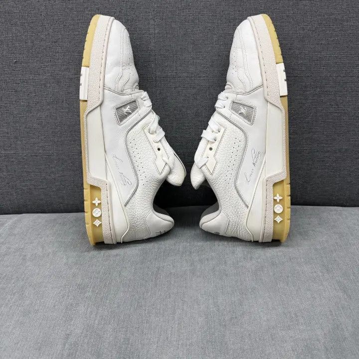 Louis Vuitton Louis Vuitton Trainer White Leather Low-Top Sneakers -2508 Size US 9 / EU 42 - 8 Thumbnail