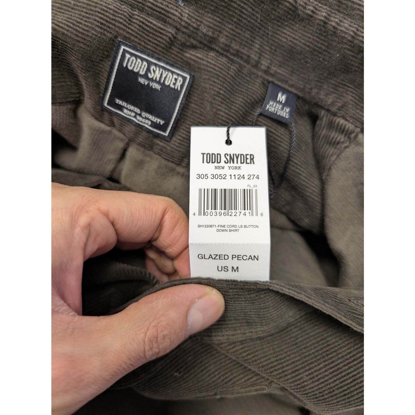 Todd Snyder o1rshd1 CC20 Button-Down Collar Wool-Blend Flannel Shirt Size US M / EU 48-50 / 2 - 20 Thumbnail