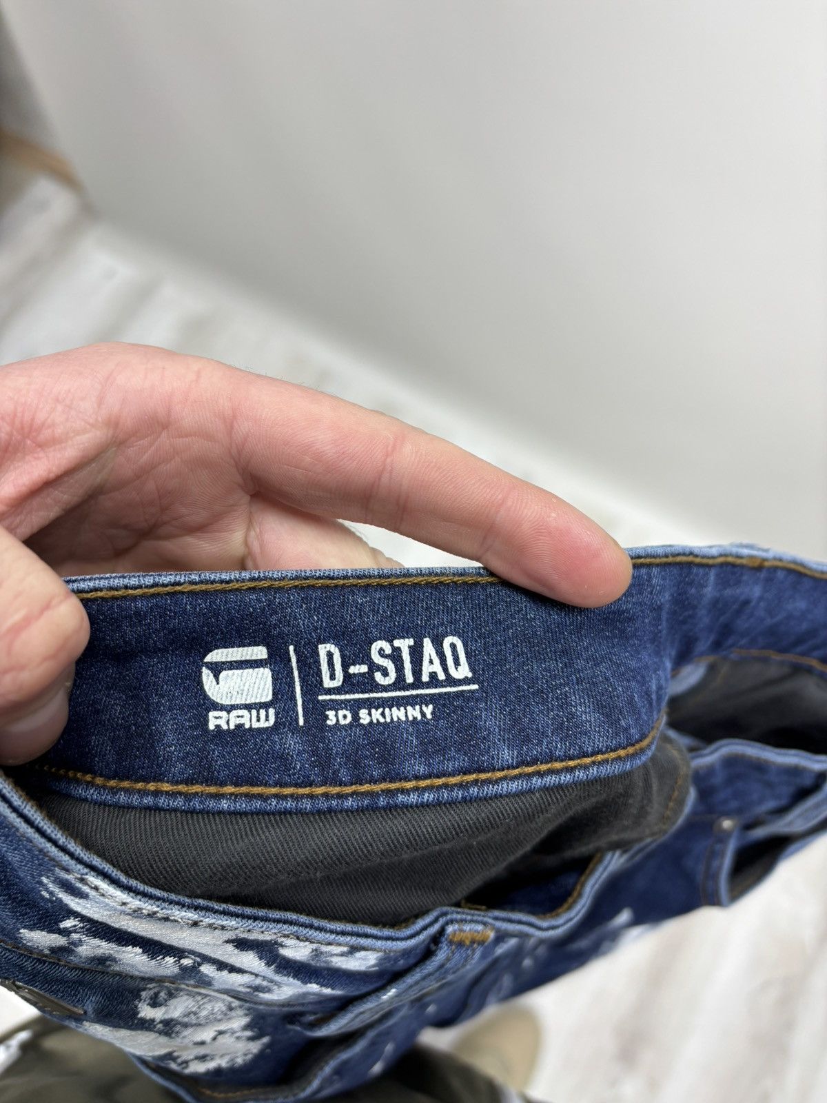 G-Star Mens jeans G Star Raw D Staq Size 28 Color Blue Size US 28 / EU 44 - 9 Thumbnail