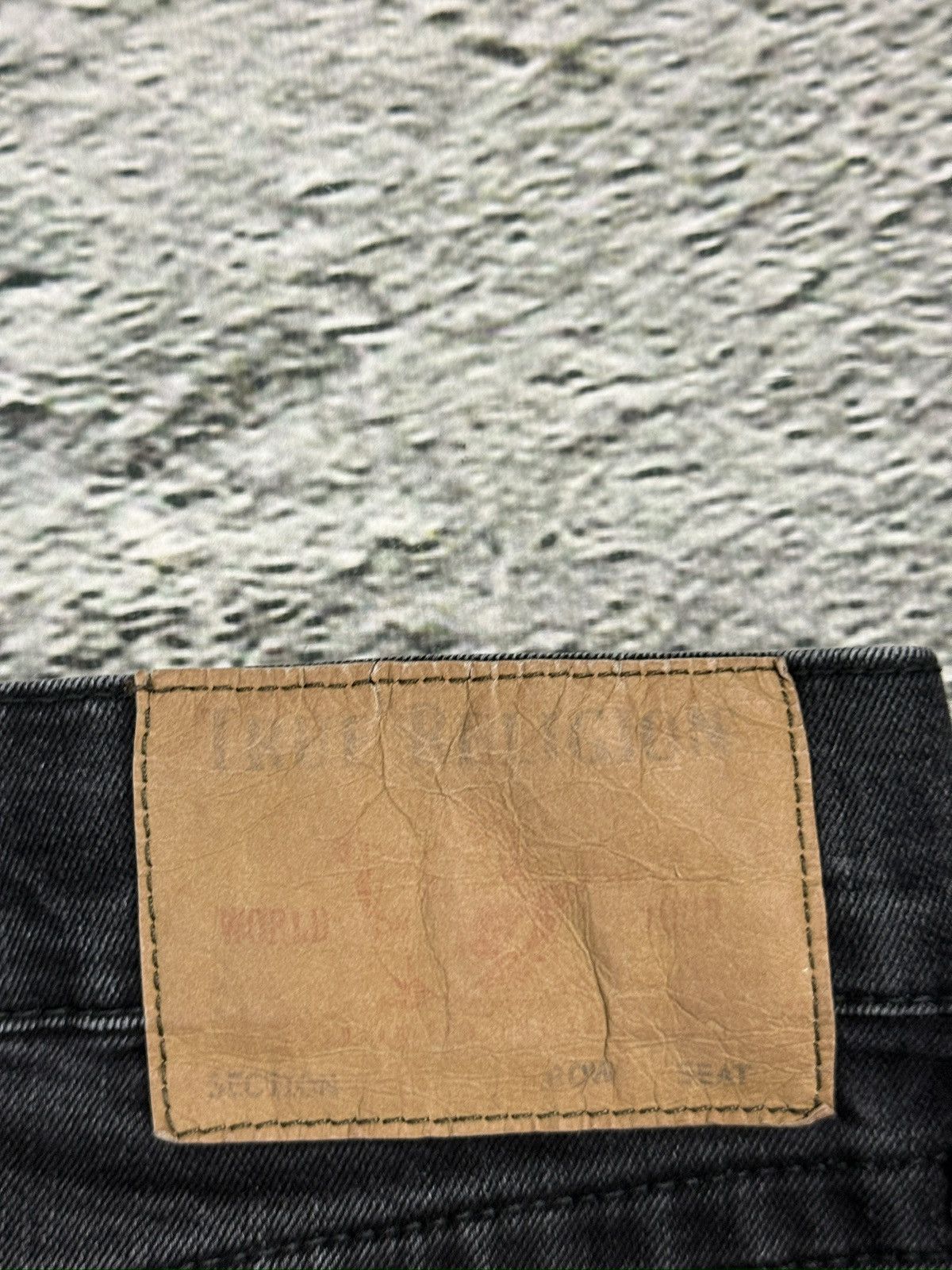 True Religion True Religion black jeans painted horseshoe logo Y2K Rocco Size US 33 - 5 Thumbnail