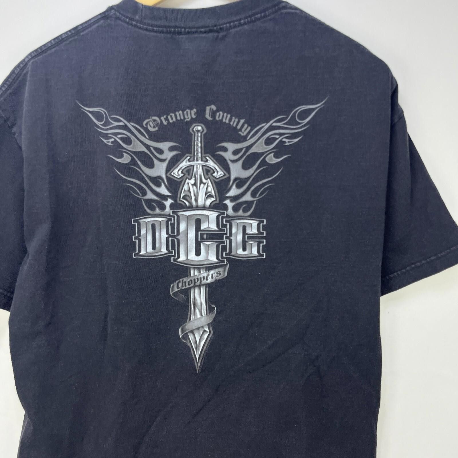 West Coast Choppers Vintage Orange County Choppers Motorcycle Flames T-Shirt XL Size US XL / EU 56 / 4 - 2 Thumbnail