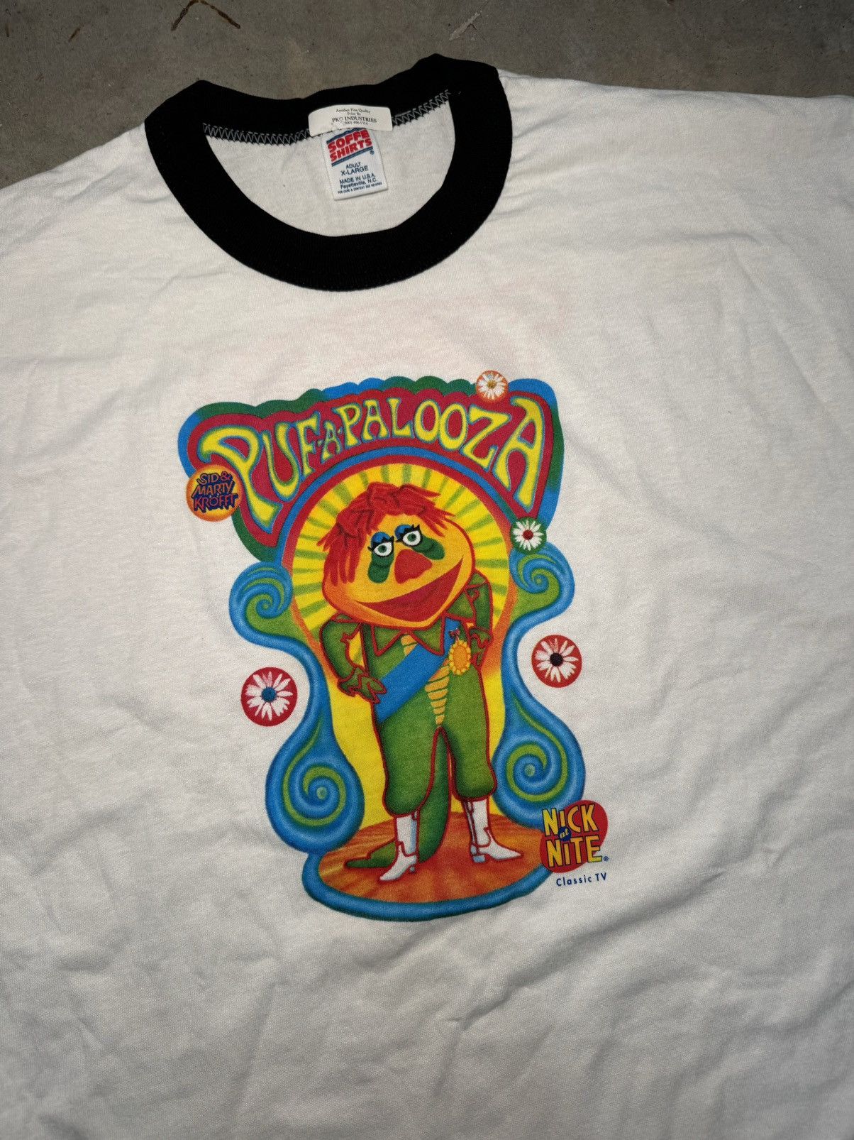 Nickelodeon NWT 1995 Nick At Nite Pufapalooza Hr Pufnstuf Bugaloos Rare Size US XL / EU 56 / 4 - 4 Thumbnail