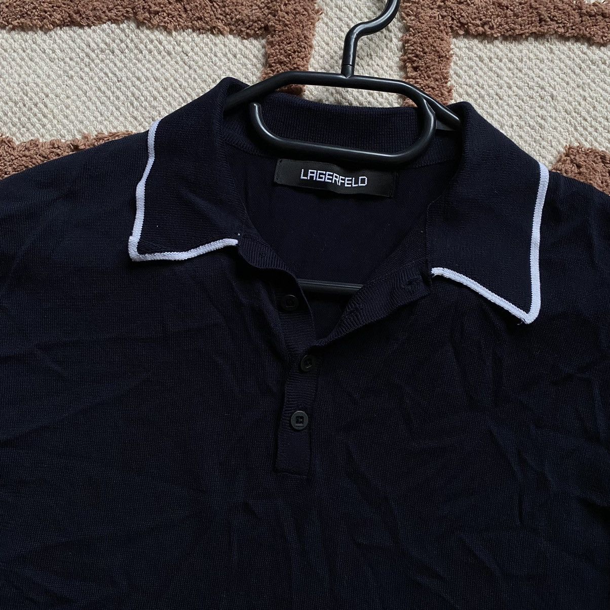 Karl Lagerfeld KARL LAGERFELD COTTON POLO T SHIRT Size US M / EU 48-50 / 2 - 2 Thumbnail