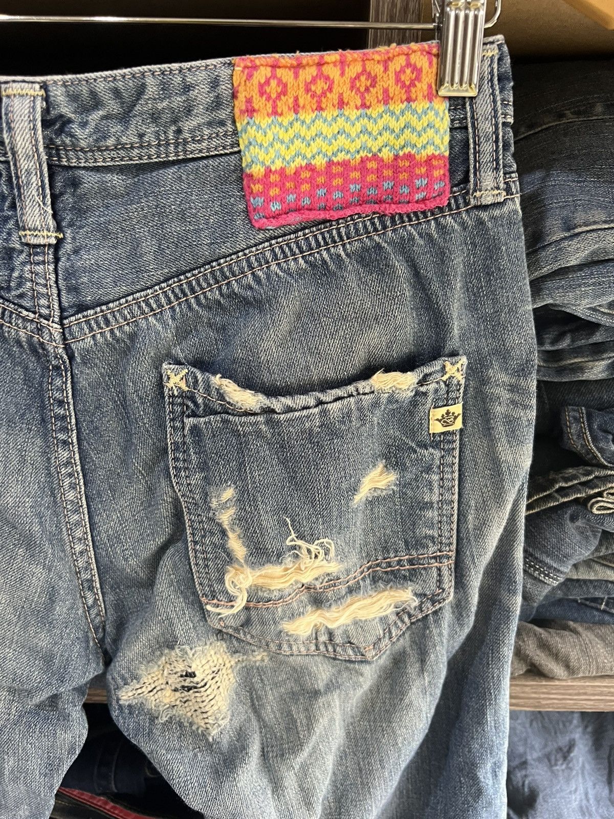 Japanese Brand 🔥Brappers Union Made Distressed Denim Size US 30 / EU 46 - 11 Thumbnail