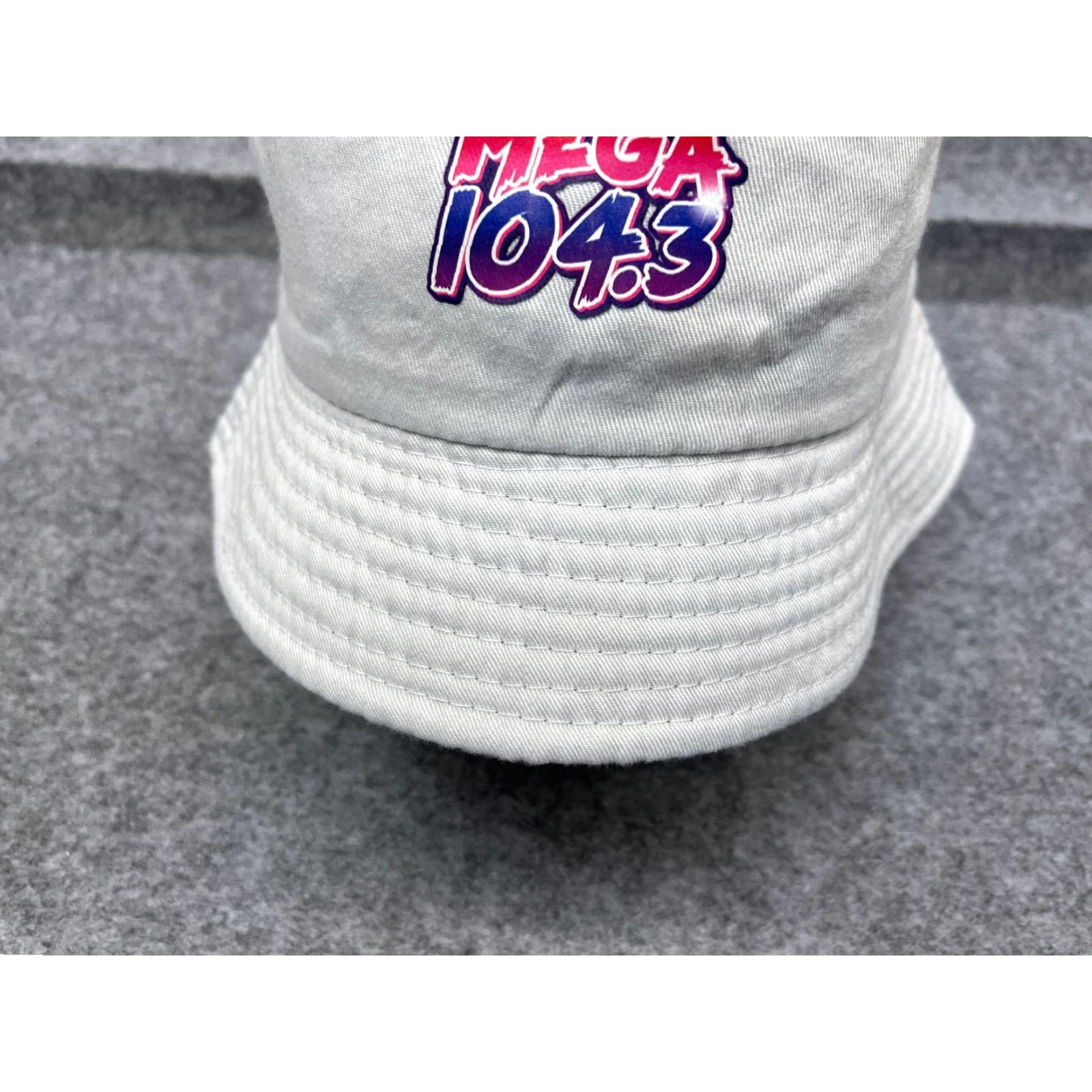 Omega Bucket Hat Adult One Size White Beige Plaid Cotton Reversible Size ONE SIZE - 3 Thumbnail