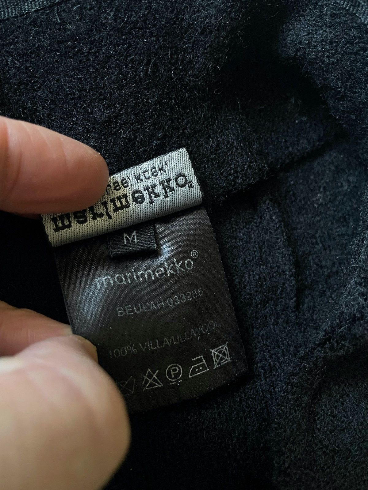 Marimekko Marrimekko Wool Skirt Avant-Garde Rick Style Size M Black Size 28" / US 6 / IT 42 - 7 Thumbnail