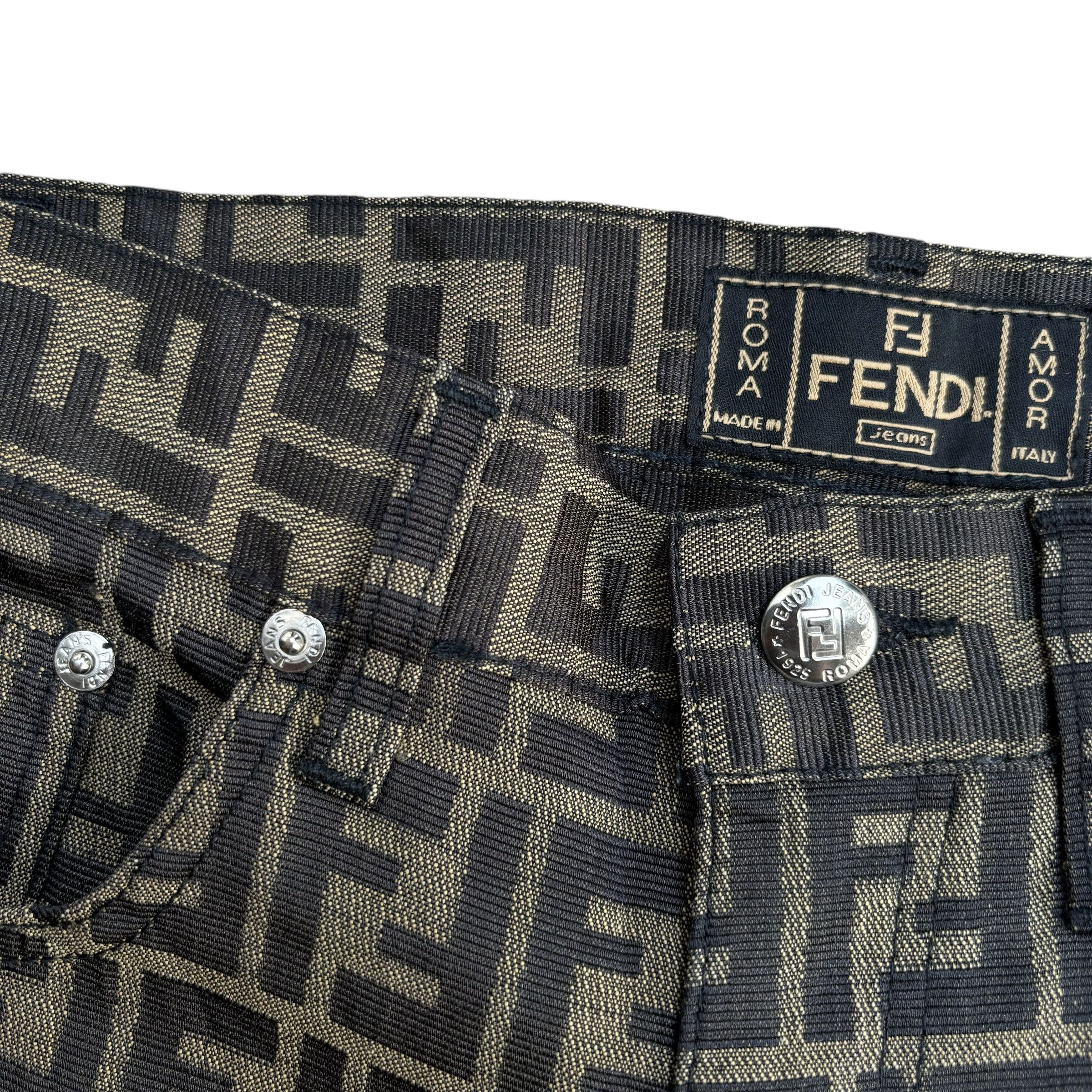Fendi Vintage Fendi Zucca Jeans Size 28" / US 6 / IT 42 - 10 Thumbnail