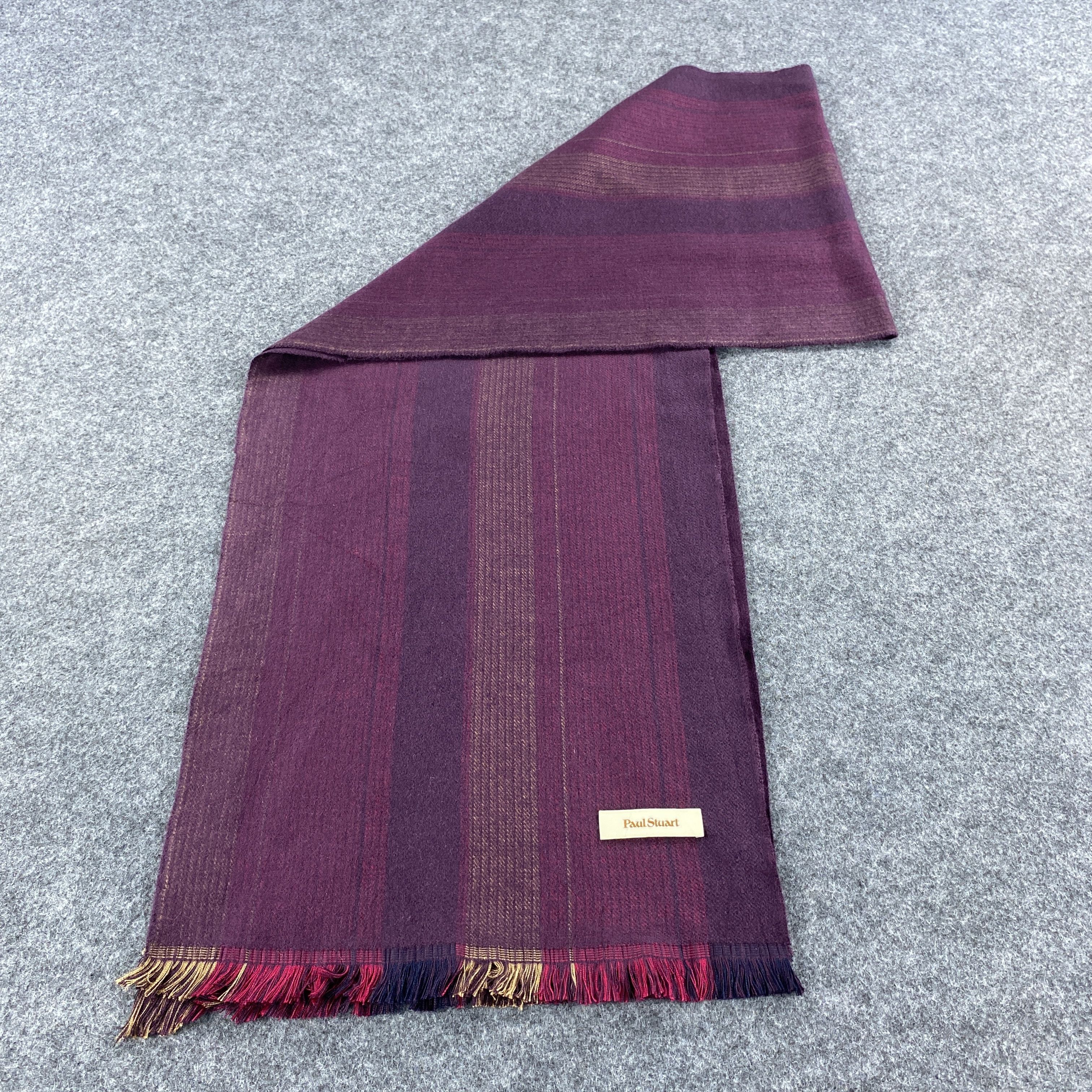 Paul Stuart × Vintage GF10508 Paul Stuart Scarf Neck Wear Muffler Size ONE SIZE - 5 Thumbnail