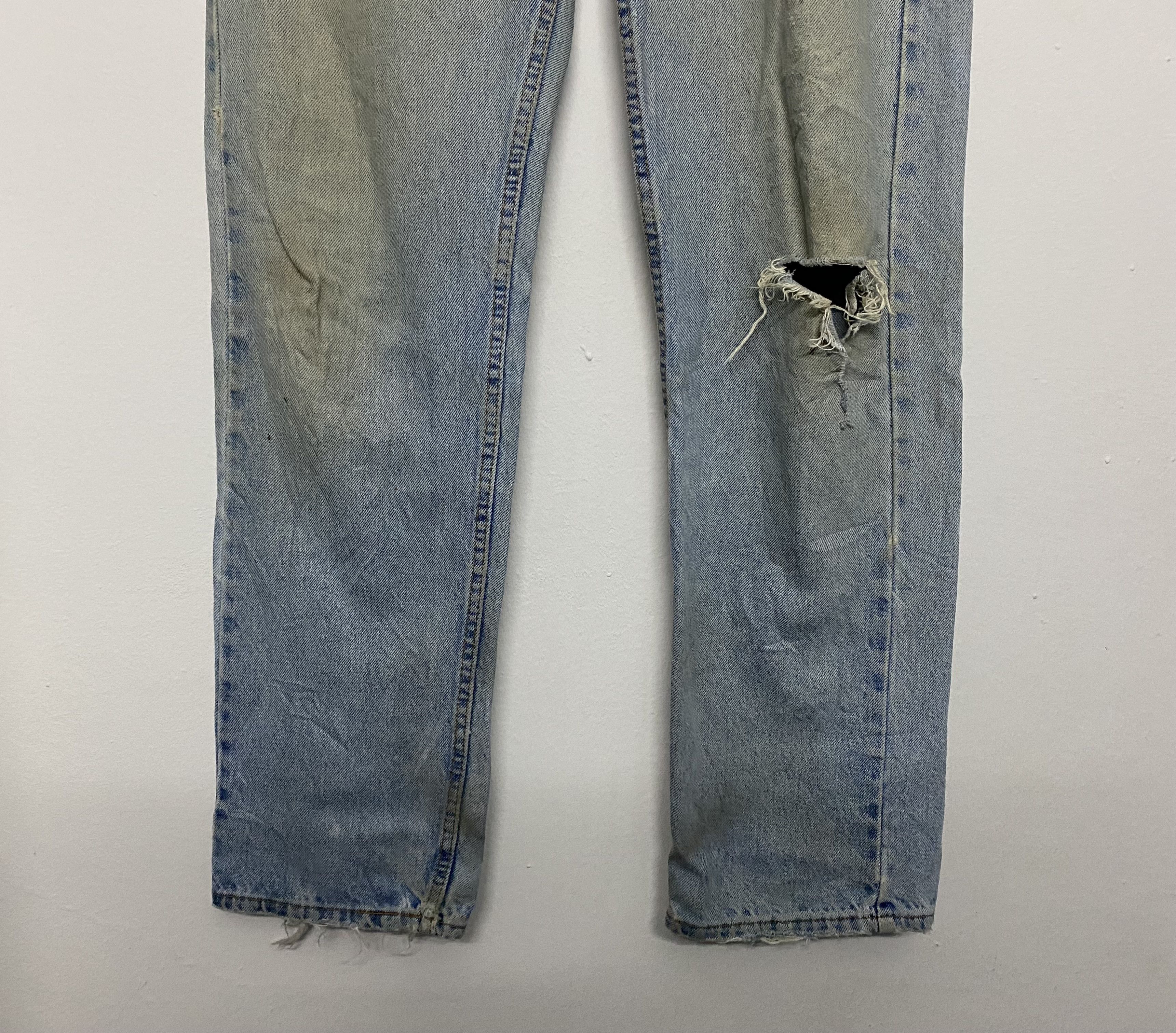 Levi's Vintage Clothing Vintage 1995 Levis 505 Denim Regular Fit Made in USA W36 L32 Size US 36 / EU 52 - 4 Thumbnail