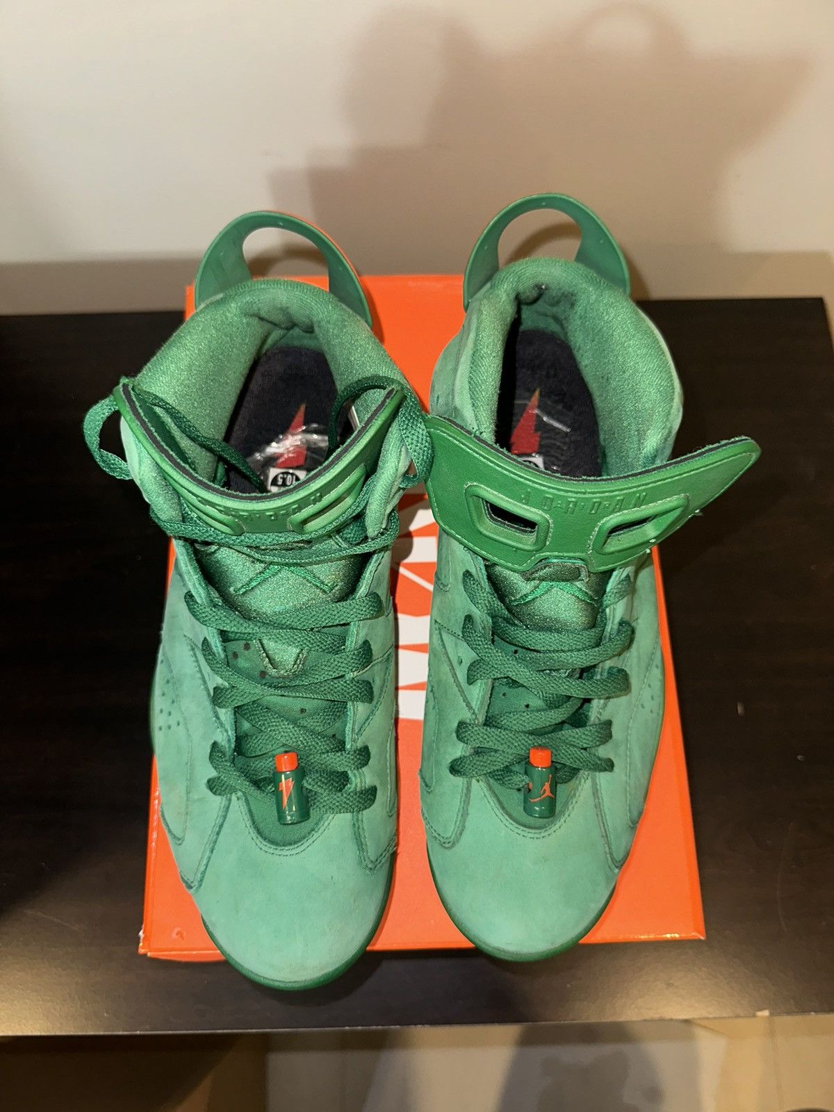 Jordan Brand × Nike 2017 Air Jordan 6 Retro NRG 'Green Suede Gatorade' Size US 10.5 / EU 43-44 - 5 Thumbnail
