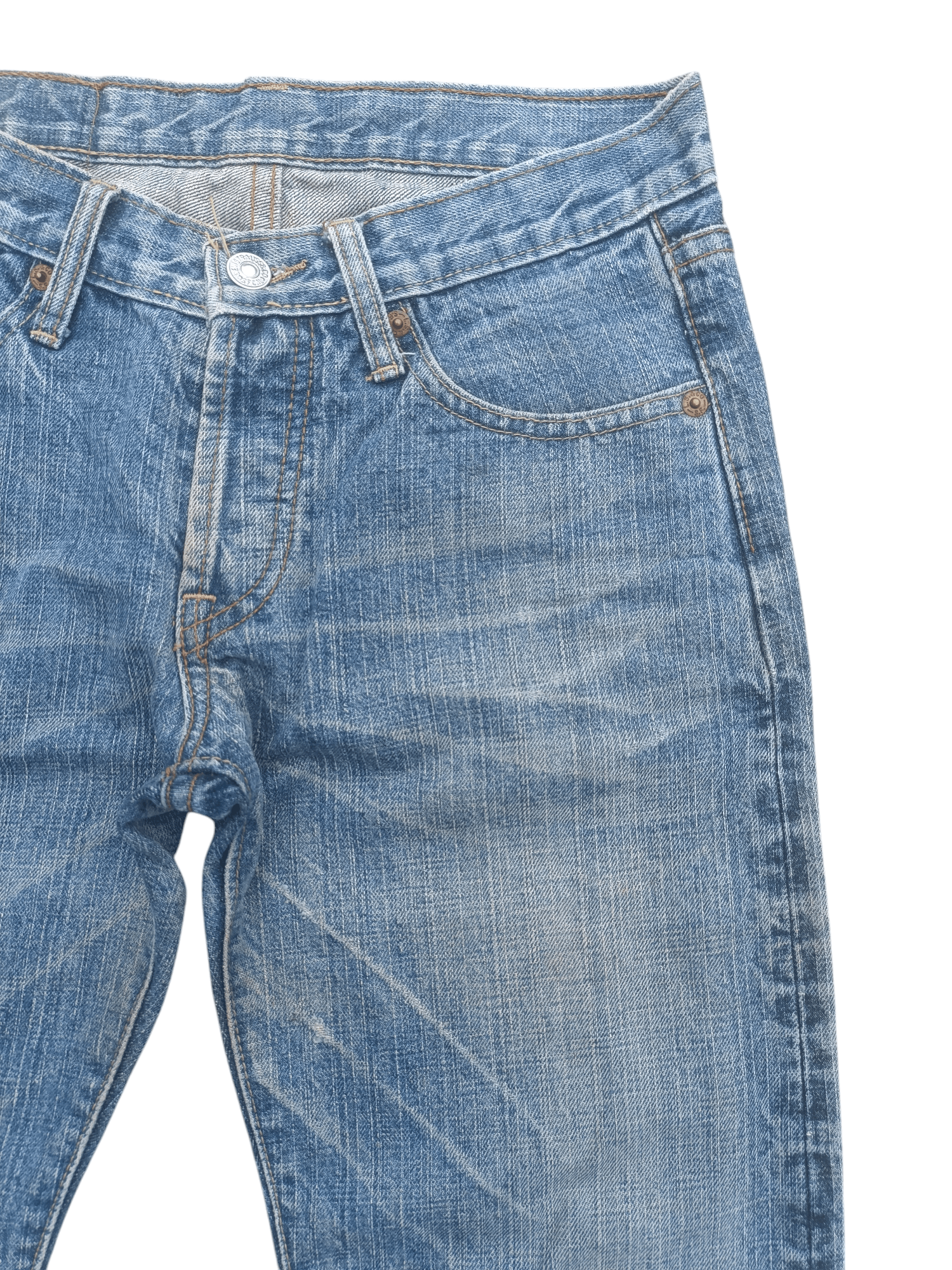 If Six Was Nine × Levi's × Vintage Vintage Levis Jeans Flare Whisker Faded Big E [E194] Size US 28 / EU 44 - 9 Thumbnail