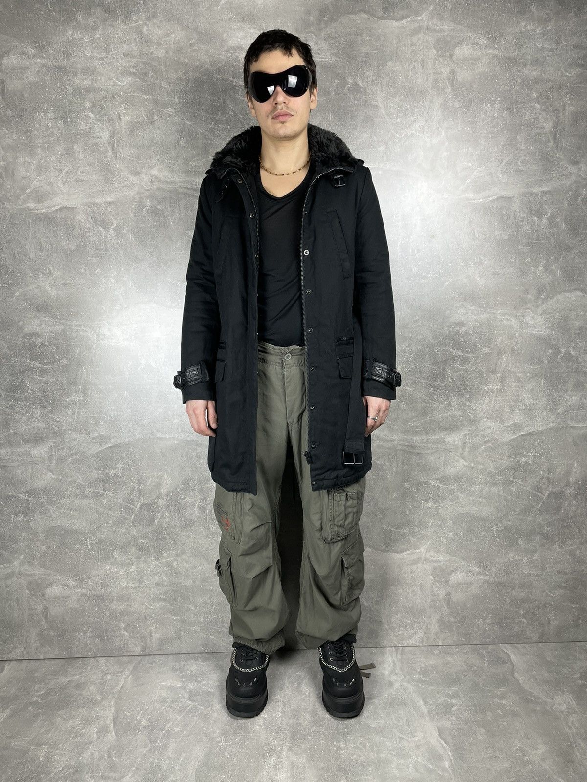 The Kooples The Kooples Fur Belted Opium Avant Garde Leather Zip Jacket Size US S / EU 44-46 / 1 - 4 Thumbnail