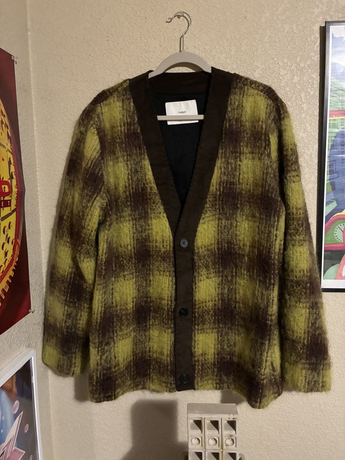 Goodfight Yellow Plaid Cardigan