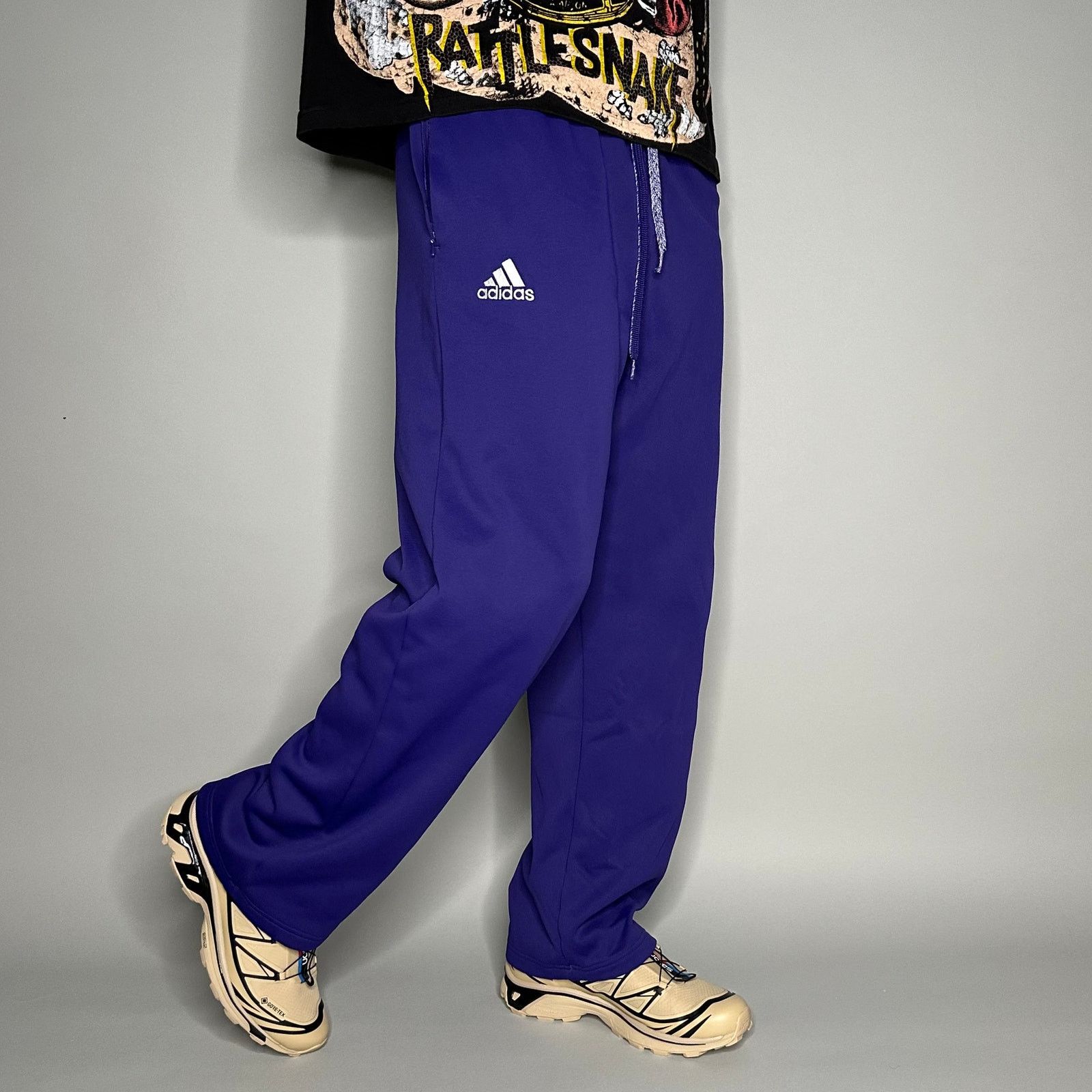 Adidas Vintage Y2K Adidas Sweatpants Mens M Relaxed Fit Purple Size US 32 / EU 48 - 1 Thumbnail