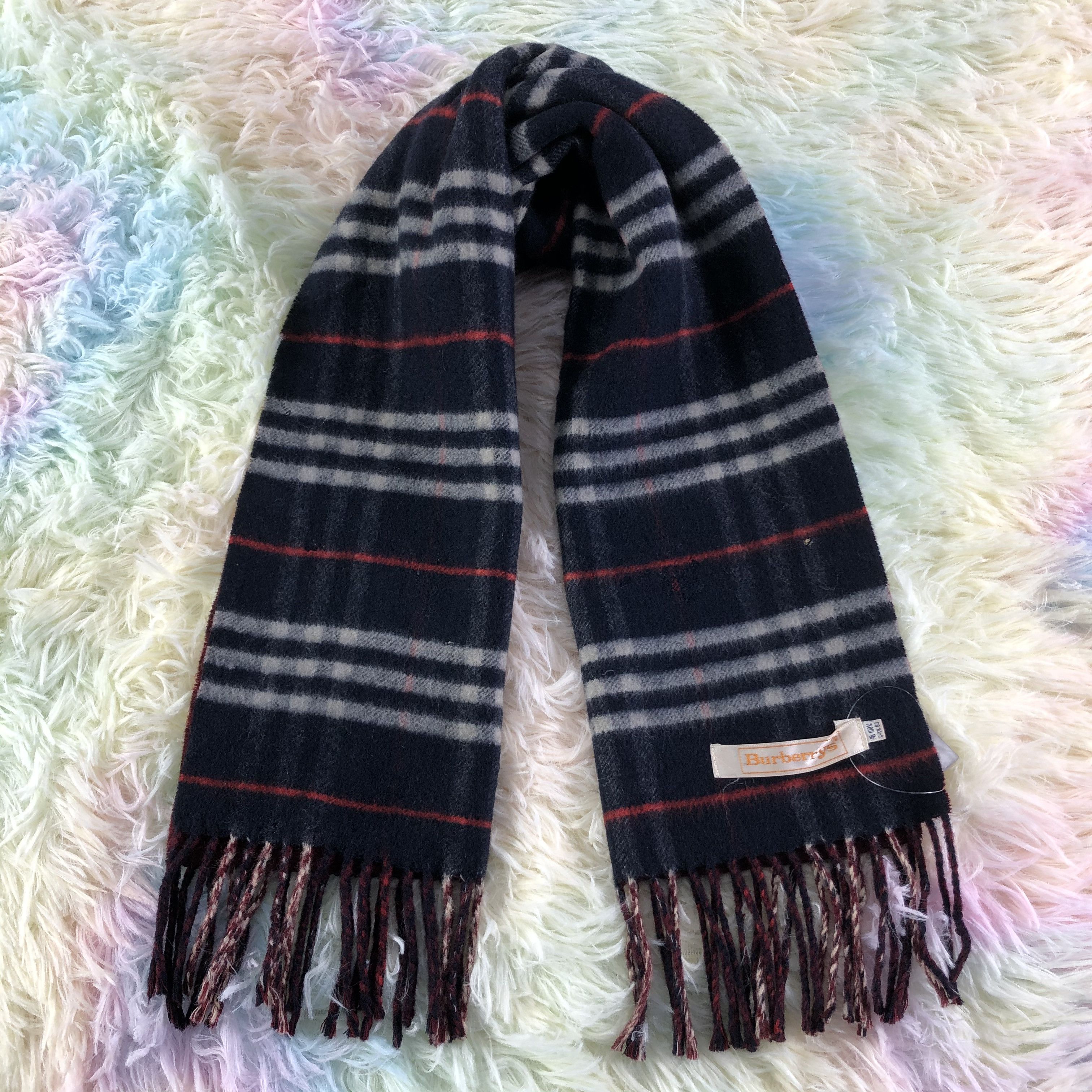 Burberry × Vintage Burberry Scarf / Muffler / Neckwear - KM230 Size ONE SIZE - 1 Thumbnail