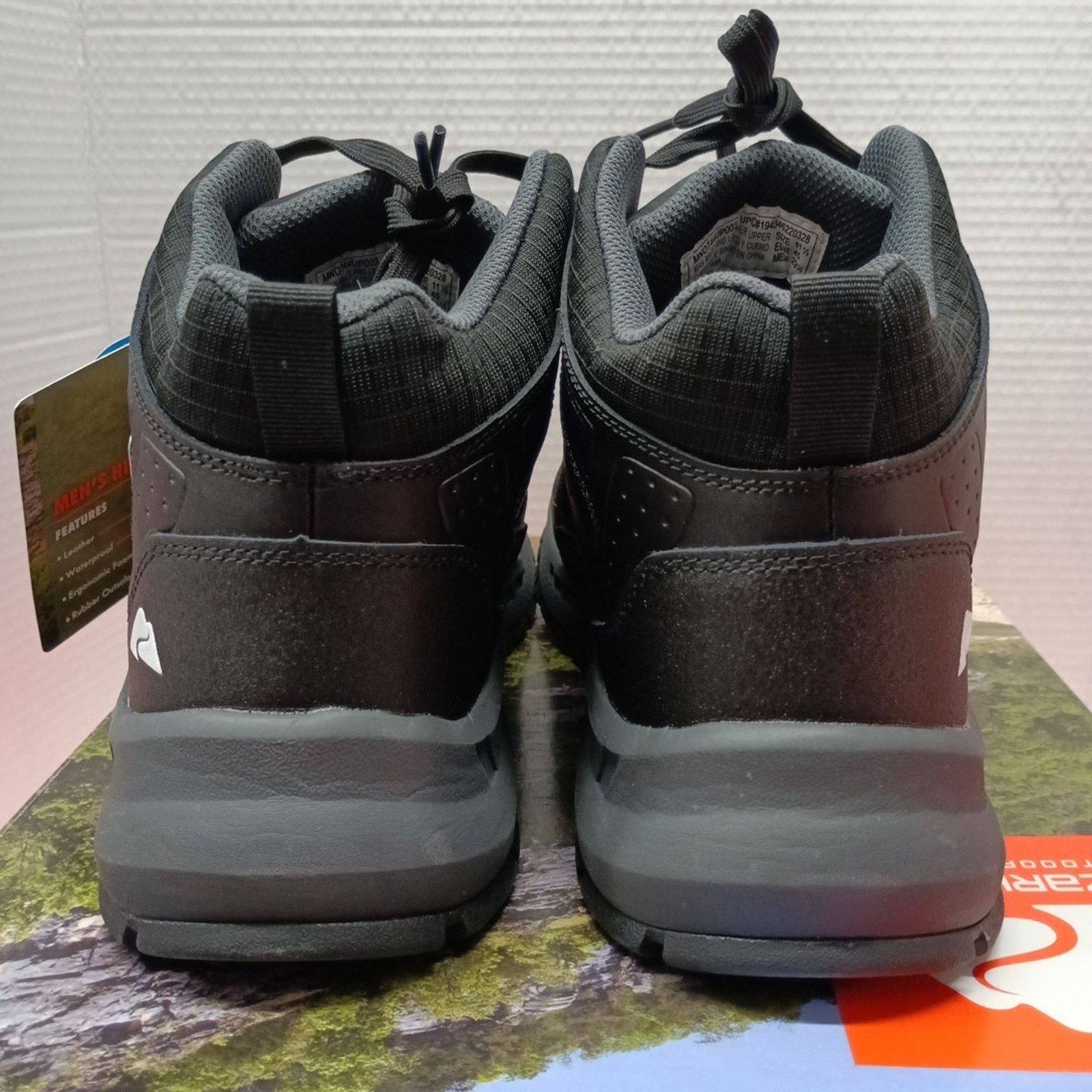 Other Mens size 11.5 Ozark Trail Tech Hiker Waterproof Boots Black Size US 11.5 / EU 44-45 - 5 Thumbnail