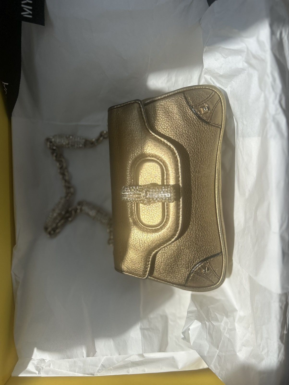Gucci Vintage bronze pursewiyh swarovskichsin Size ONE SIZE - 20 Thumbnail