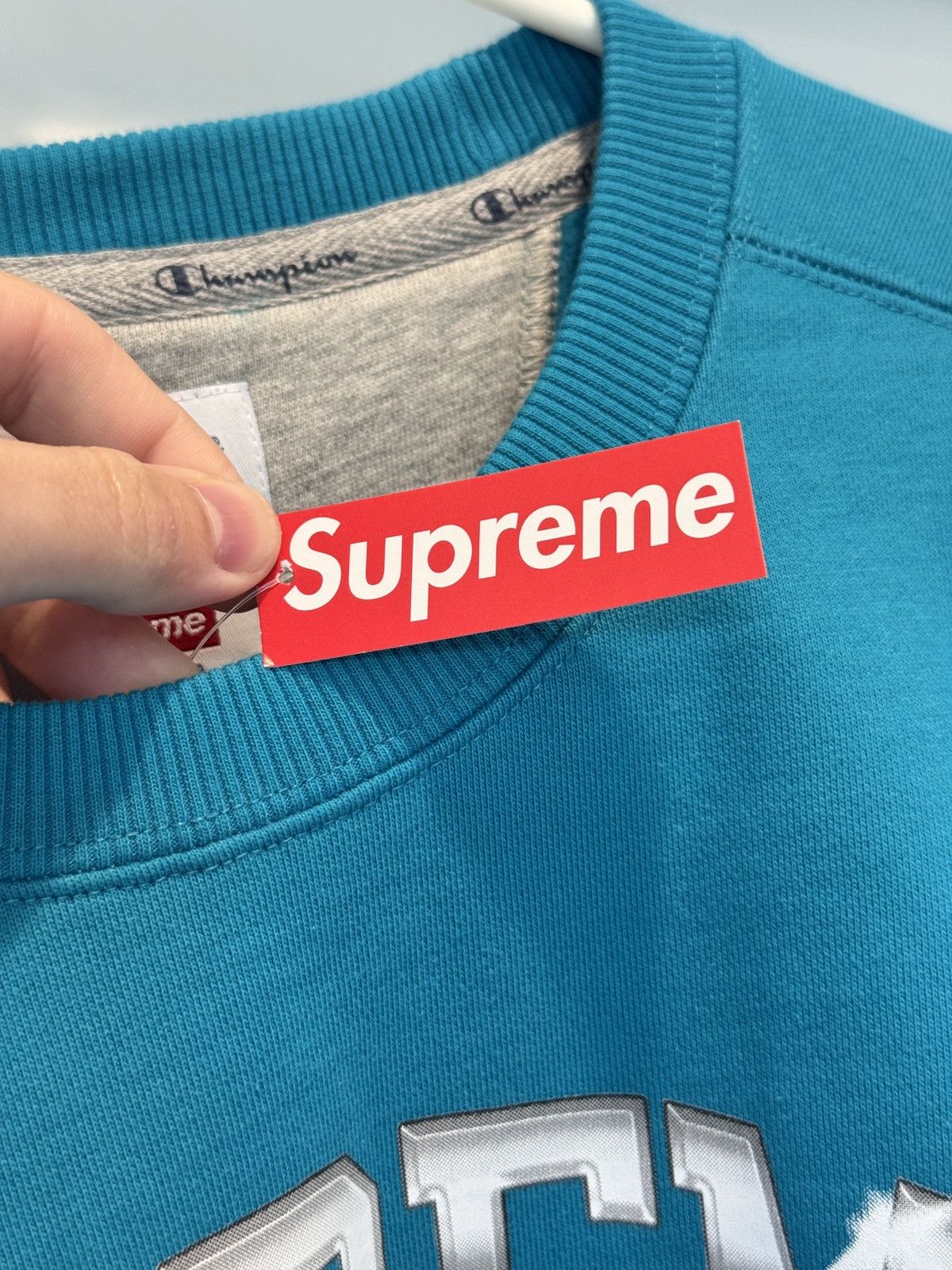 Supreme Supreme Champion Chrome Blue Crewneck Sweater Size L NEW Size US L / EU 52-54 / 3 - 8 Thumbnail