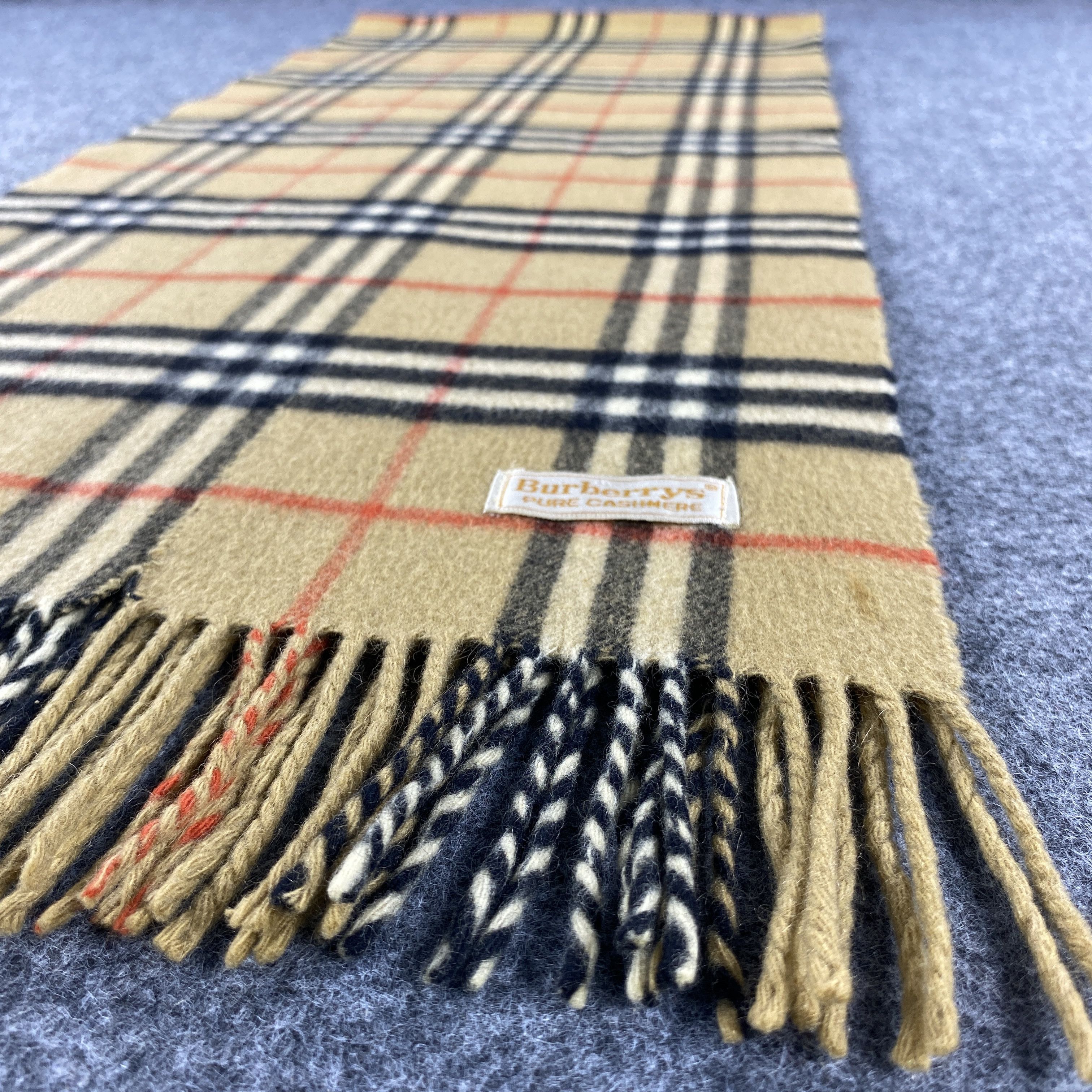 Burberry × Vintage Burberrys Scarf # D407 # Muffler # Neckwear Size ONE SIZE - 9 Thumbnail