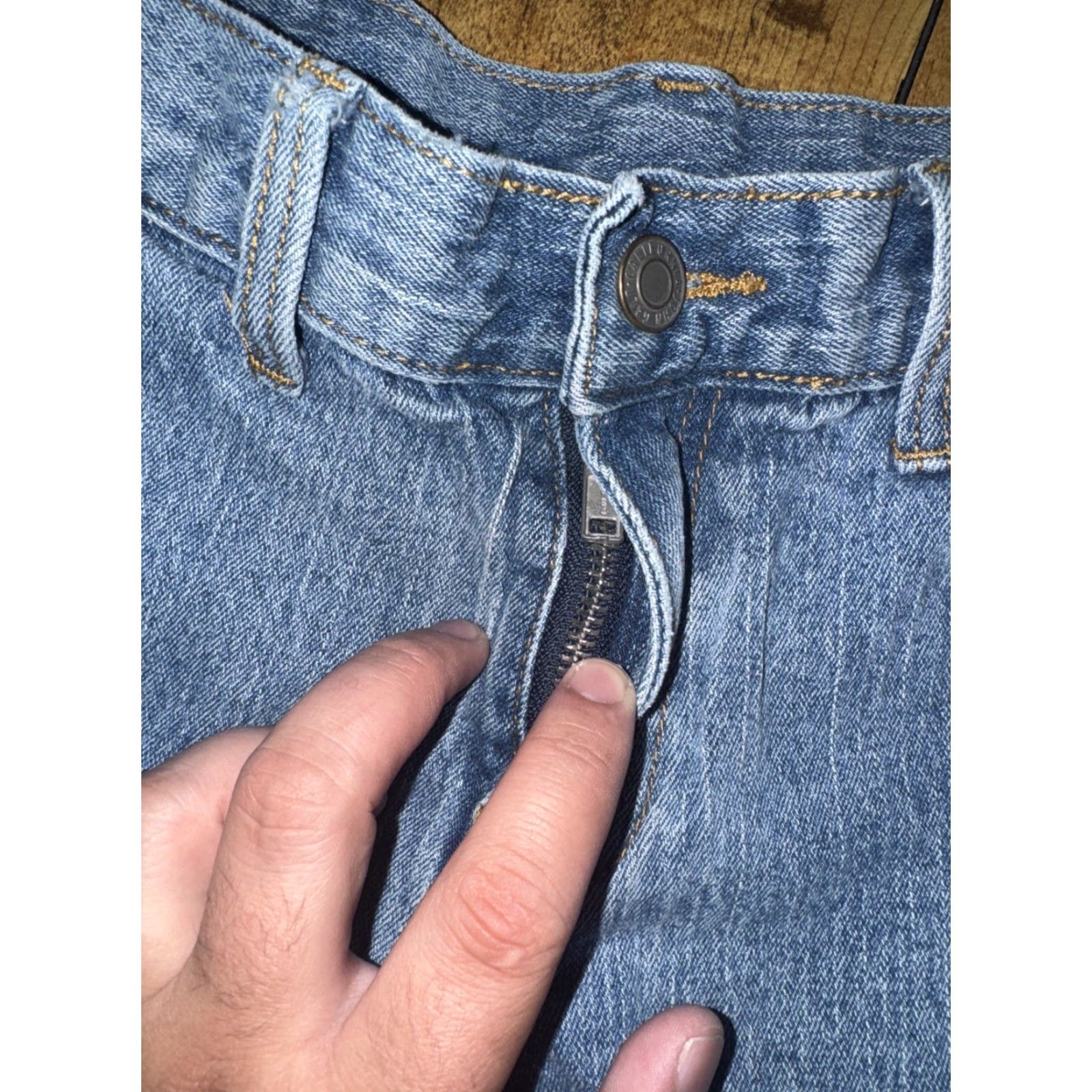 Vintage VINTAGE John Galt Carpenter Flare Jeans Light Wash 30x30 90s Y2K Womens Jeans Size 30" / US 8 / IT 44 - 3 Thumbnail