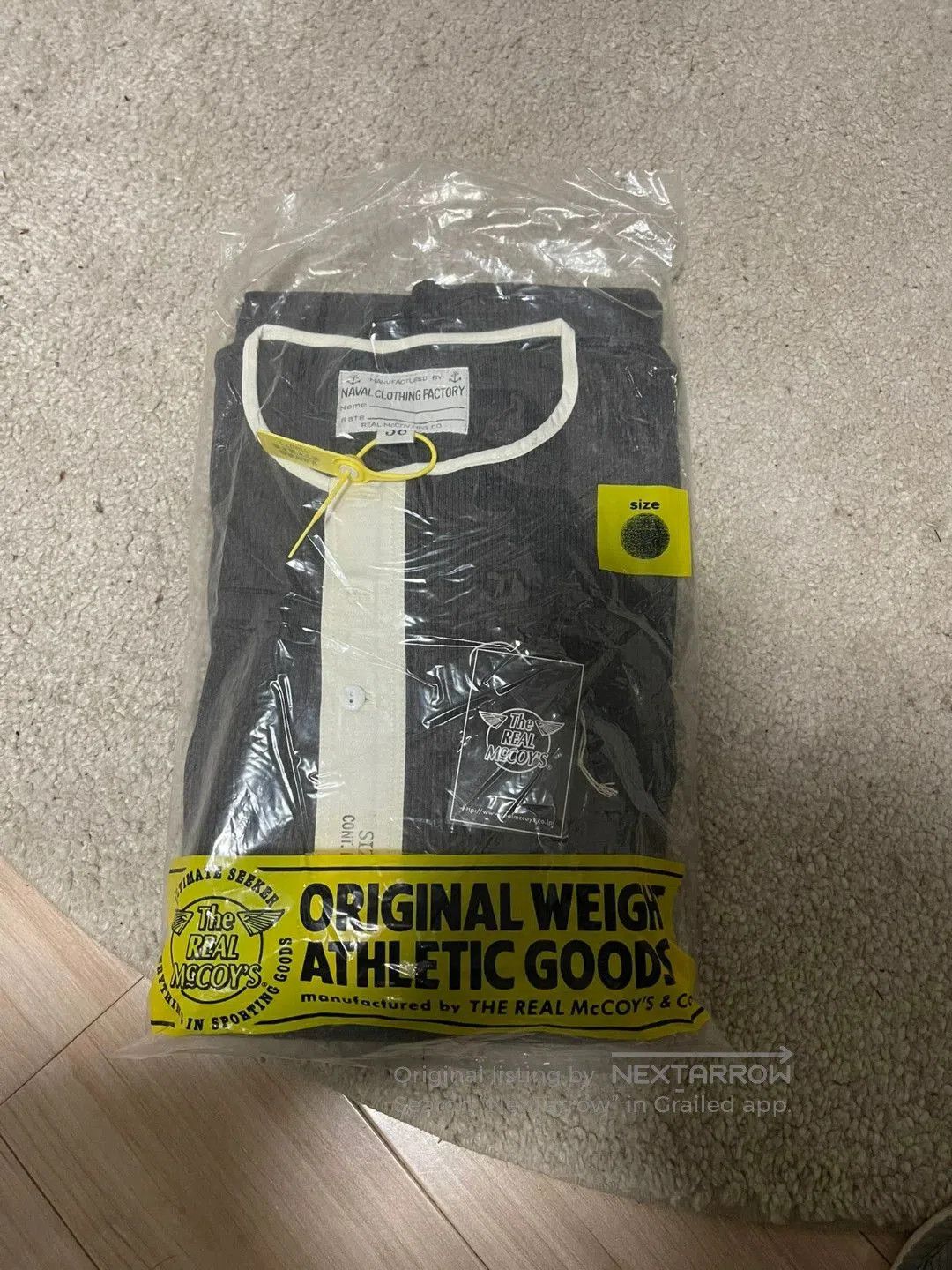 The Real McCoy's real mccoys henley long sleeve base layer. Size US M / EU 48-50 / 2 - 2 Thumbnail