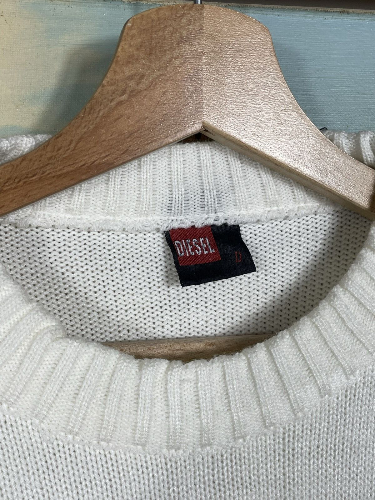 Diesel × Japanese Brand × Vintage Diesel Retro Y2k Pull Knitwear Sweatshirt Crewneck Drip Swag Size US XXL / EU 58 / 5 - 6 Thumbnail
