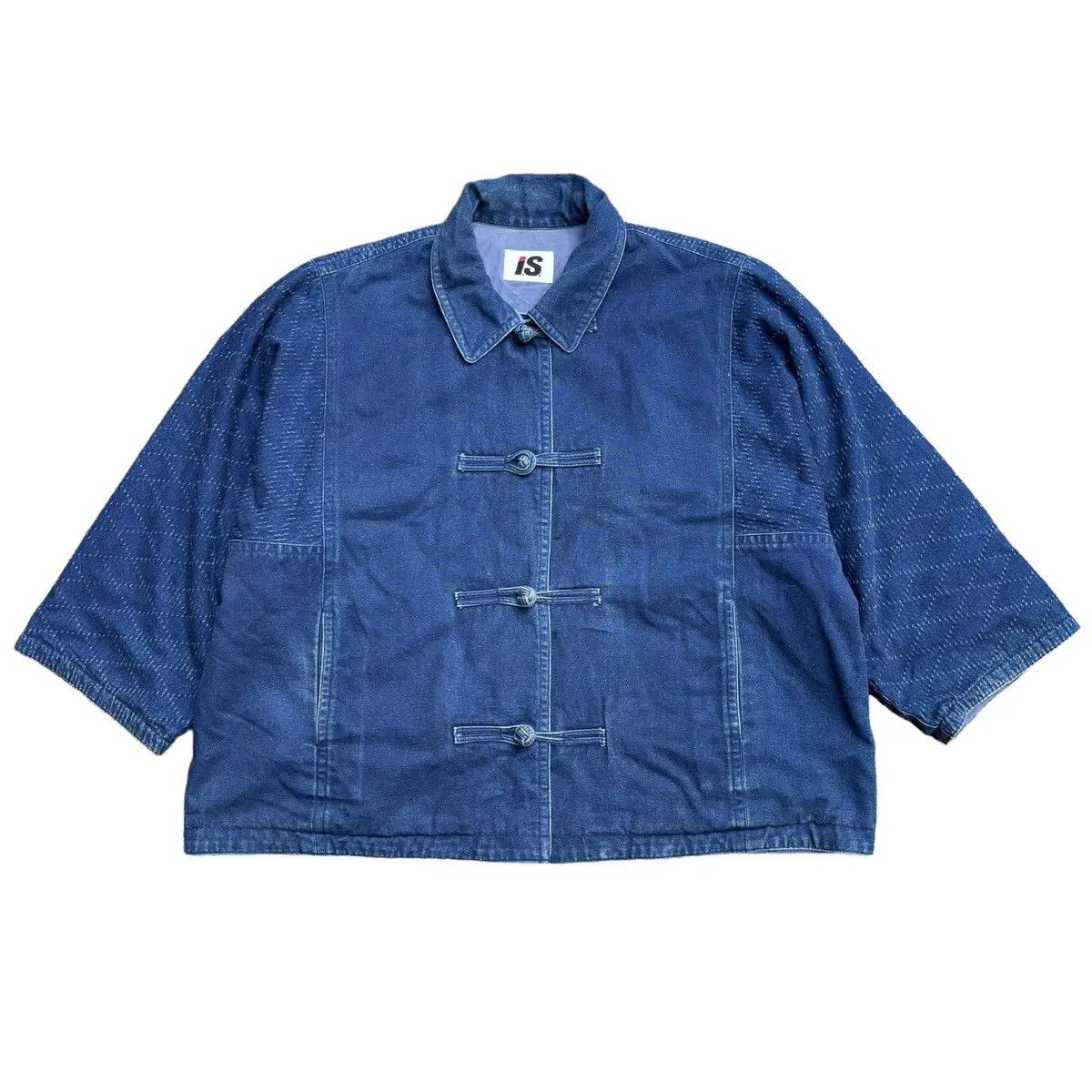 Issey Miyake Vintage Issey Miyake Sashiko Reversible Denim Jacket Size US M / EU 48-50 / 2 - 4 Thumbnail
