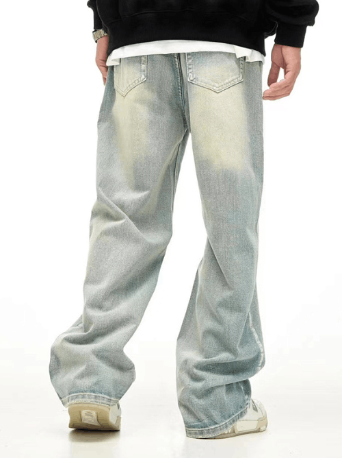 Japanese Brand Vintage washed light blue loose casual fashion jeans y2k Size US 32 / EU 48 - 4 Thumbnail