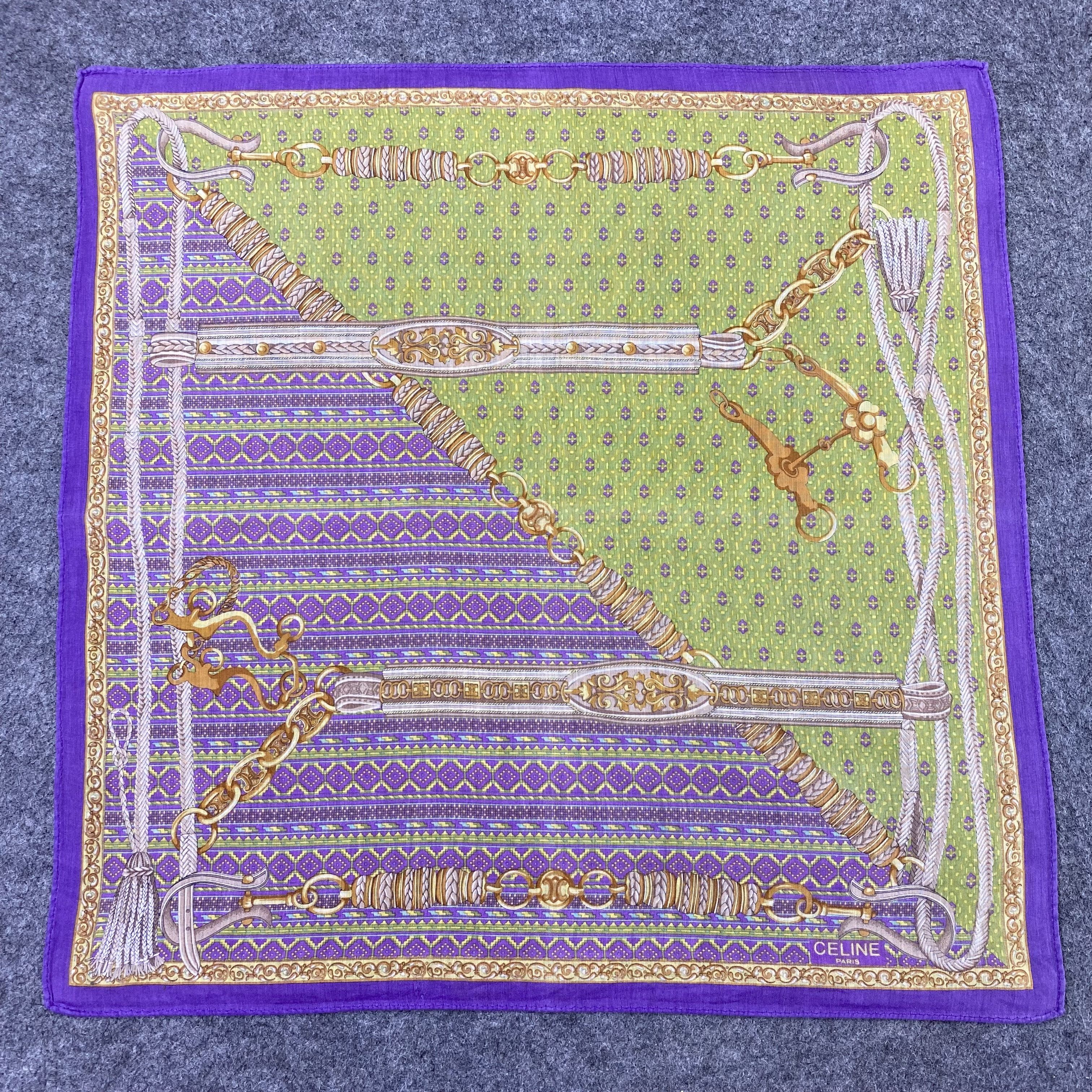 Celine Celine Handkerchief Neckerchief Bandana-B1744 Size ONE SIZE - 3 Thumbnail