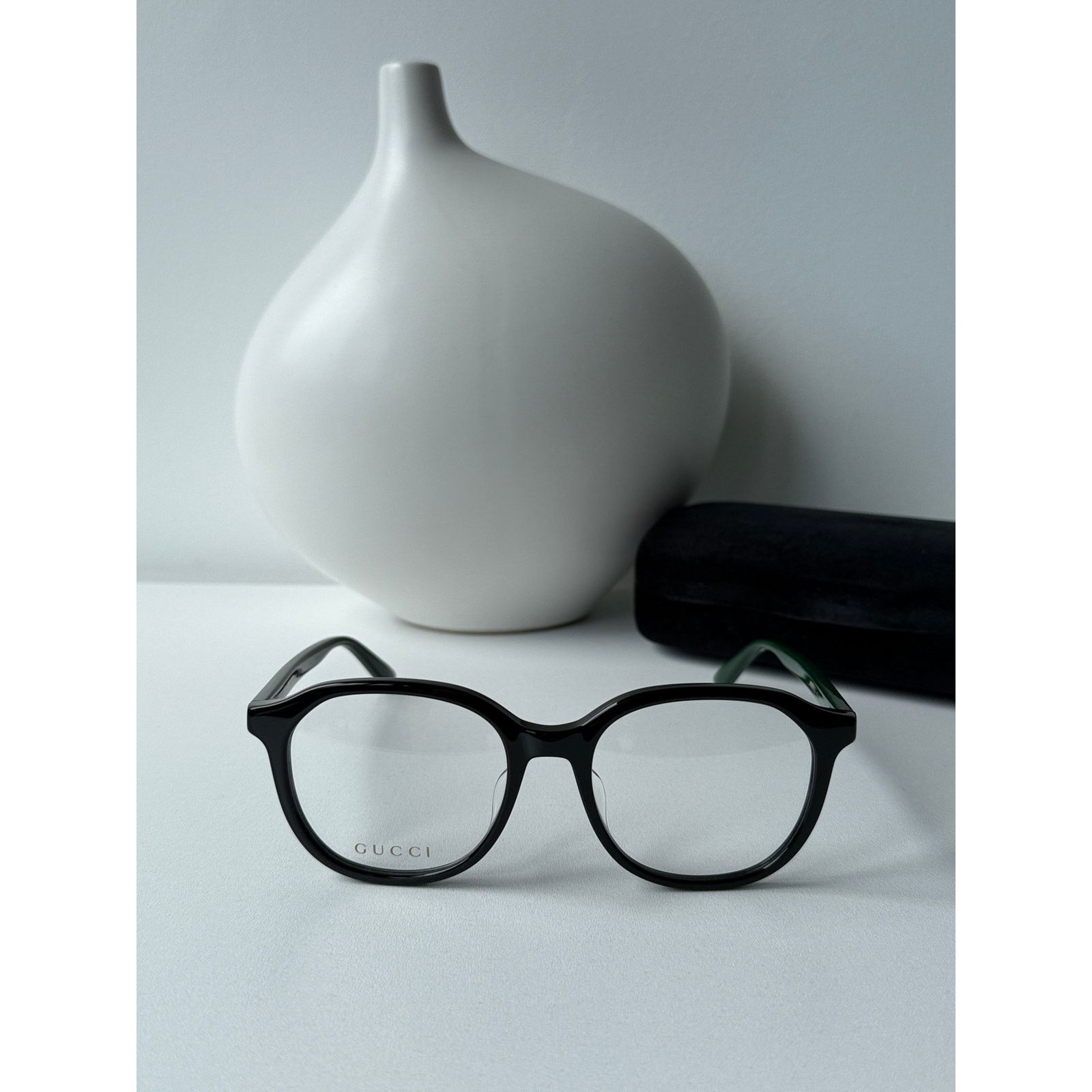 Gucci NEW Gucci GG0932OA Black Round Unisex Eyeglasses Frames Size ONE SIZE - 4 Thumbnail