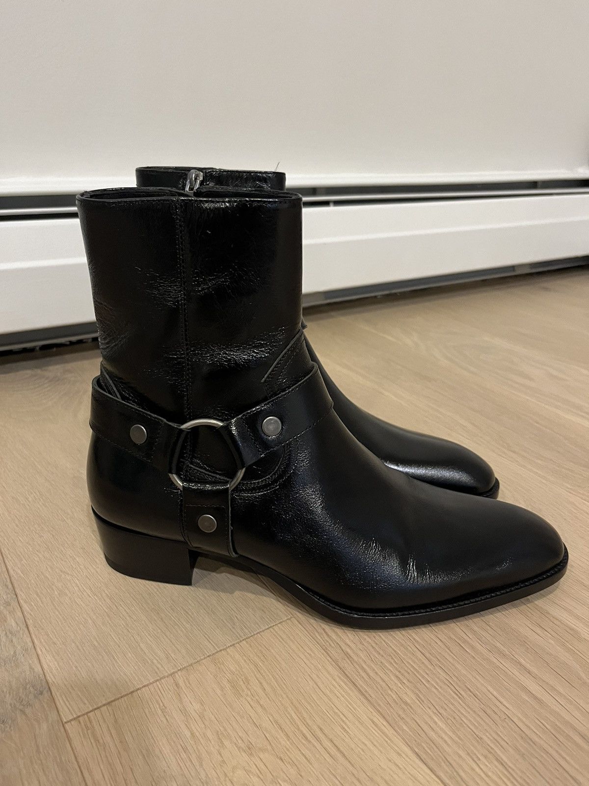 SAINT LAURENT】Wyatt Harness Boots 41