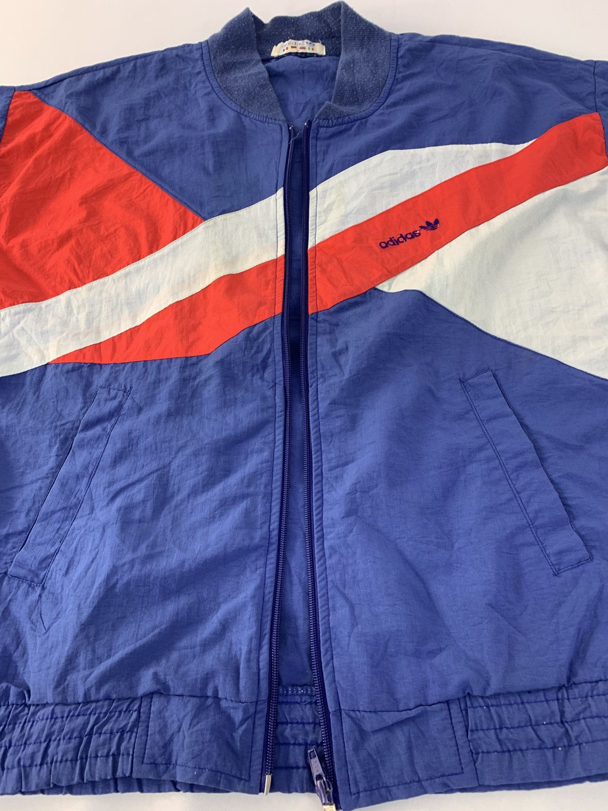 Adidas 90s Adidas Full Zip Track Jacket Windbreaker Colour Block Size US S / EU 44-46 / 1 - 5 Thumbnail